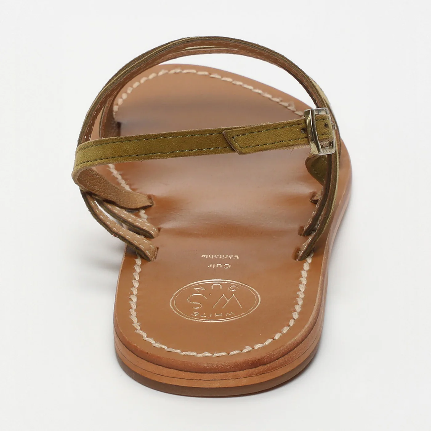 Sandales Bacis - Olive + Gold - Image 4