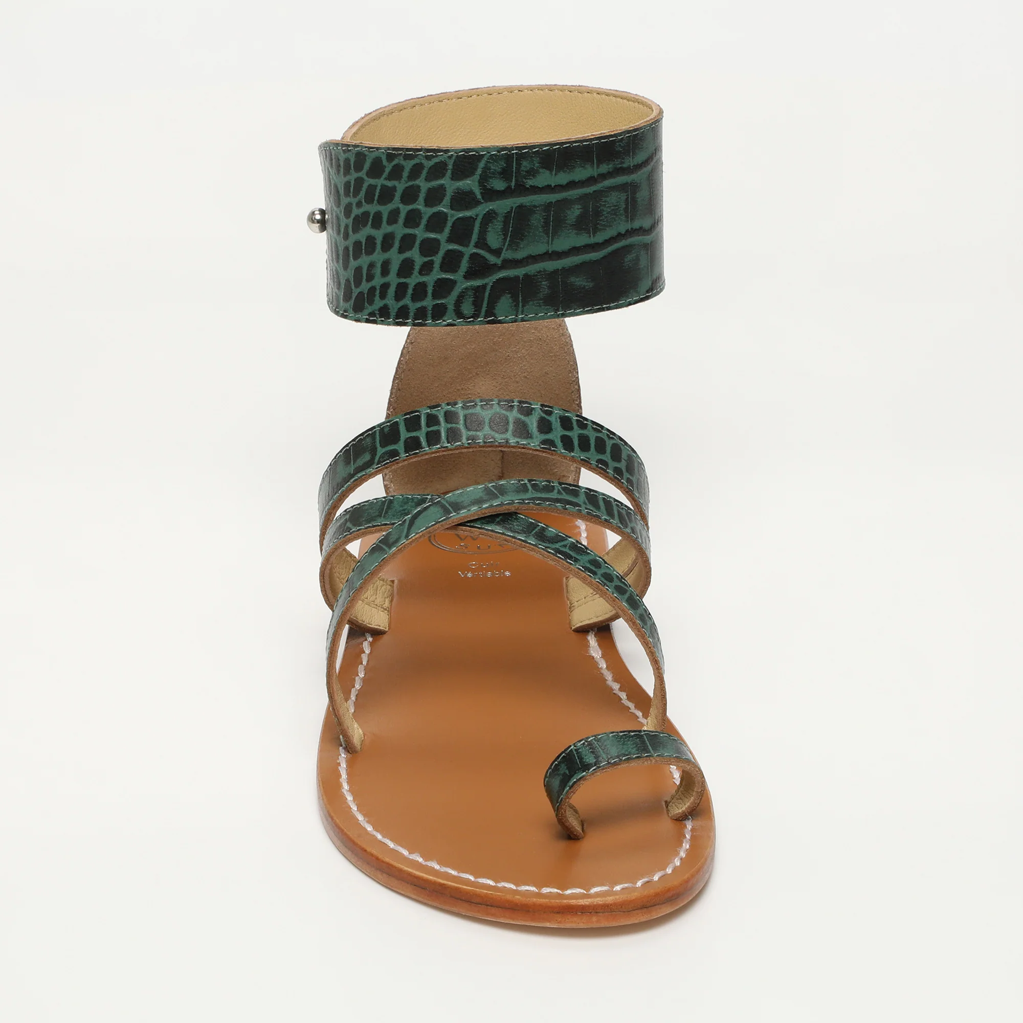 Sandales Darika - Green Croco - Image 2