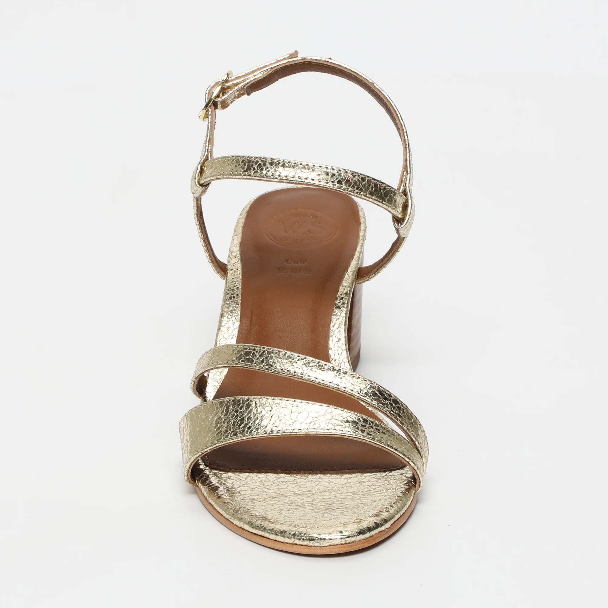 Sandales Darshika - Gold Crackle - Image 2