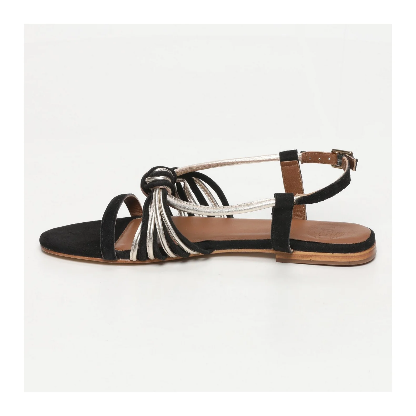 Sandales Cortegana - Black + Platinium - Image 4