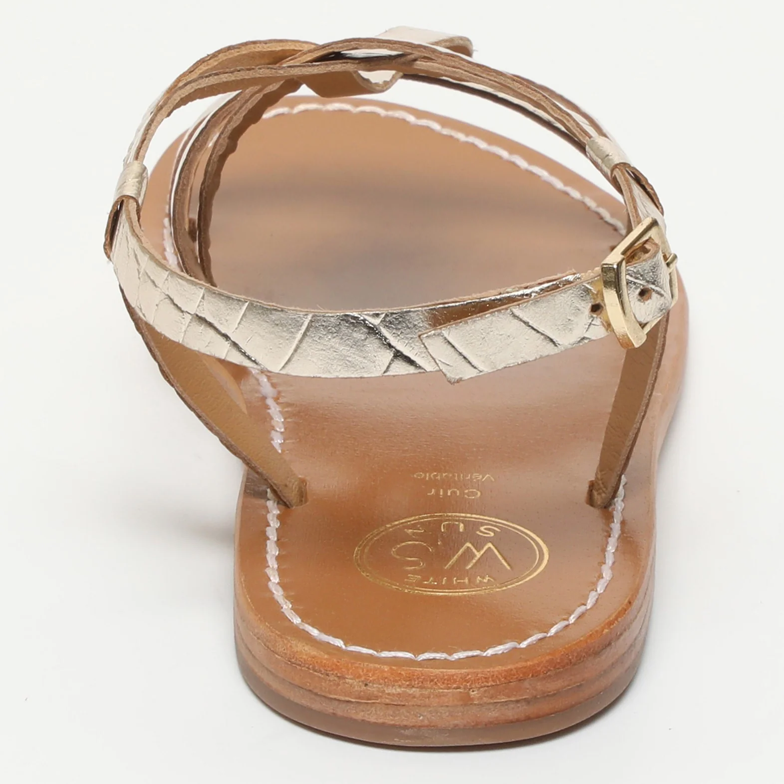 Sandales Berlanga - Light Gold Croco - Image 4