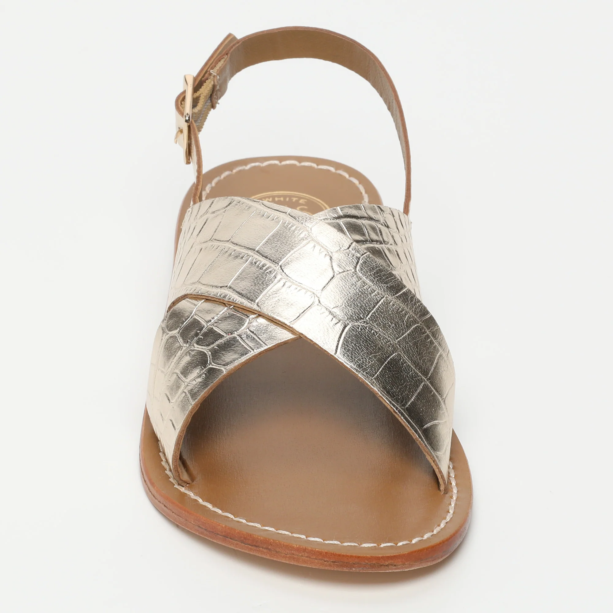 Sandales Macapa - Light Gold Croco - Image 2