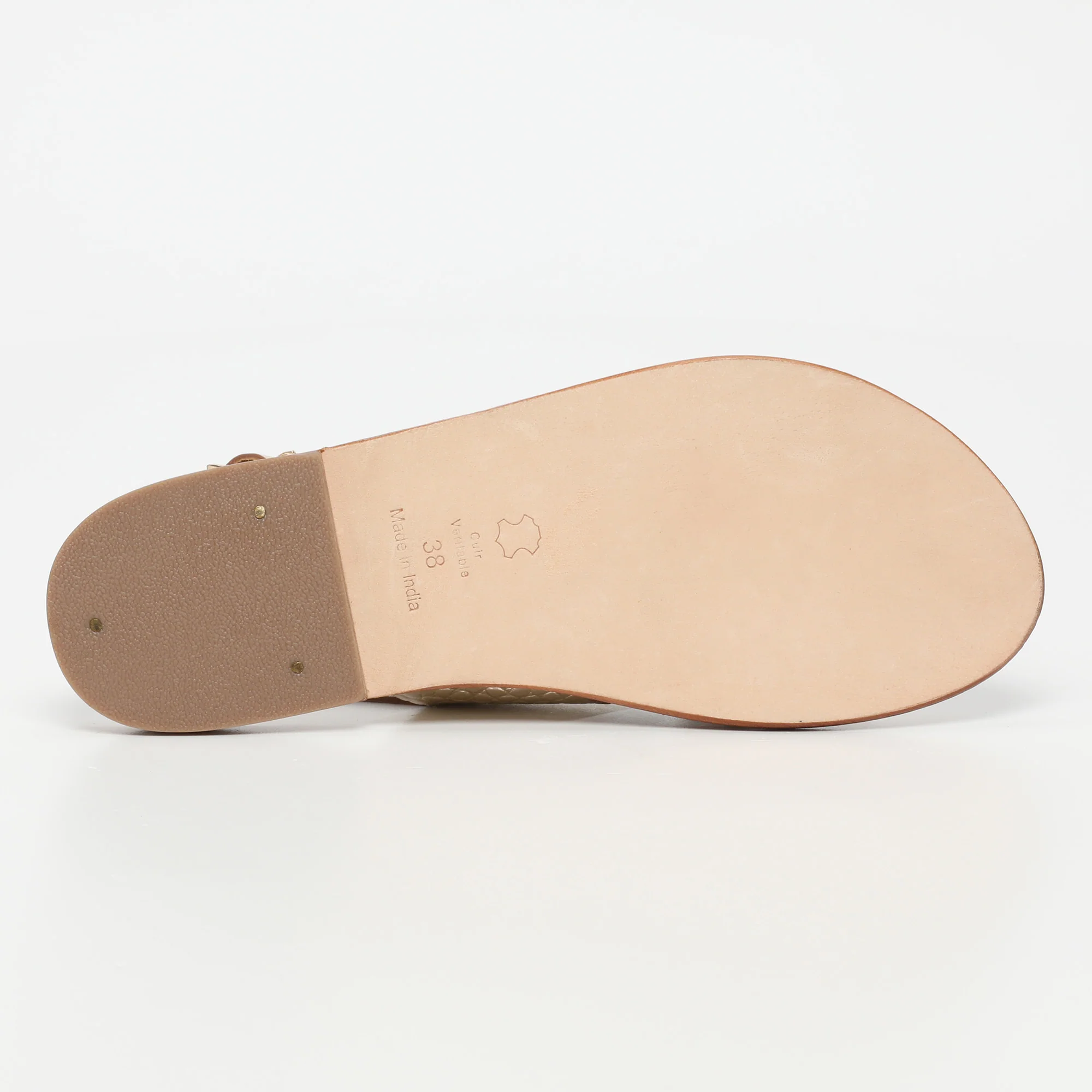Sandales Macapa - Light Gold Croco - Image 5