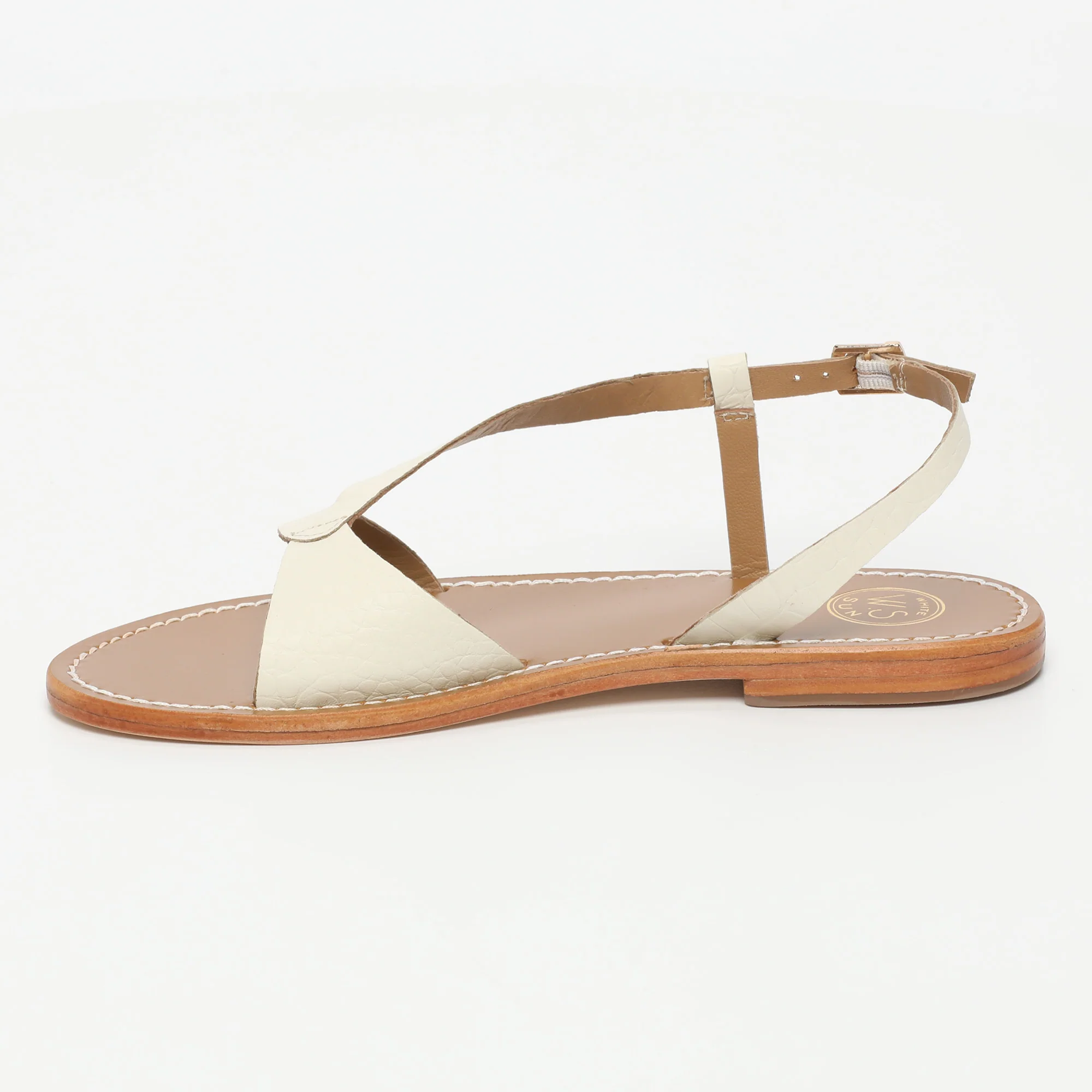 Sandales Clairvistone - White Croco - Image 3