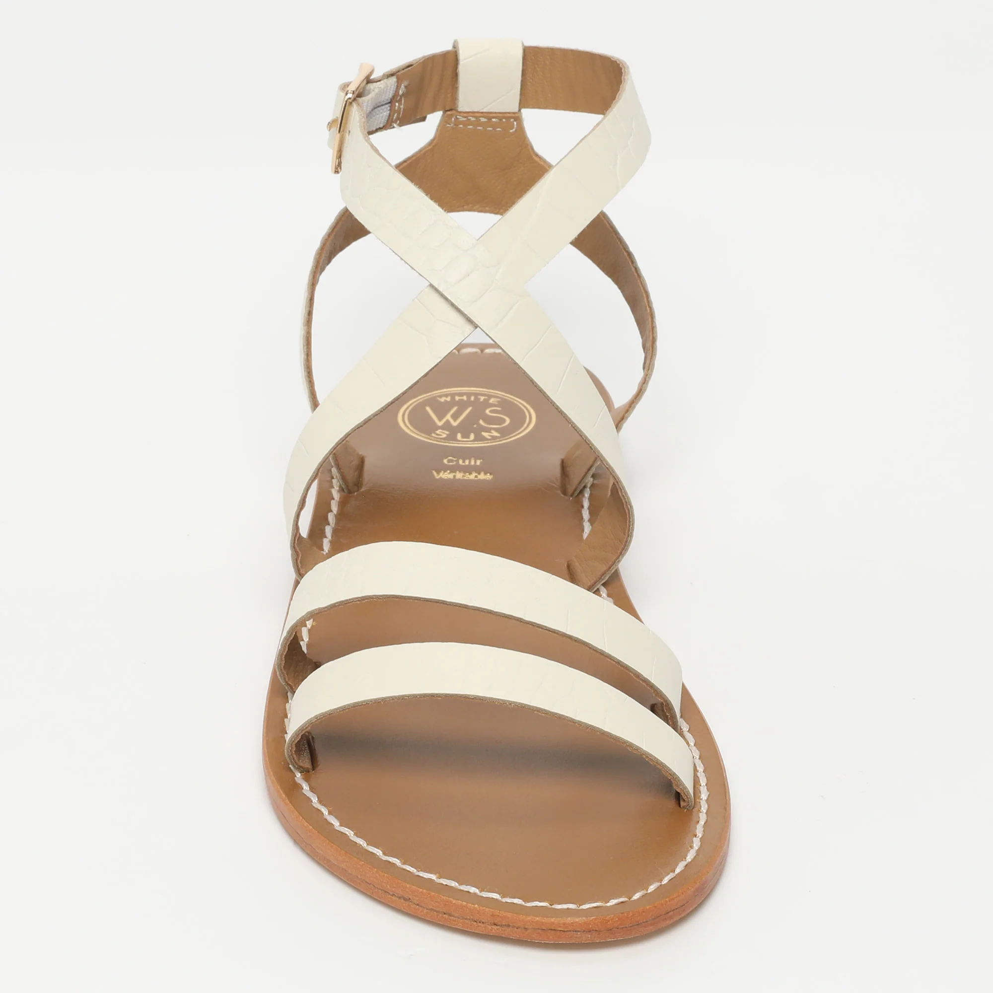 Sandales Lesia - White Croco - Image 2