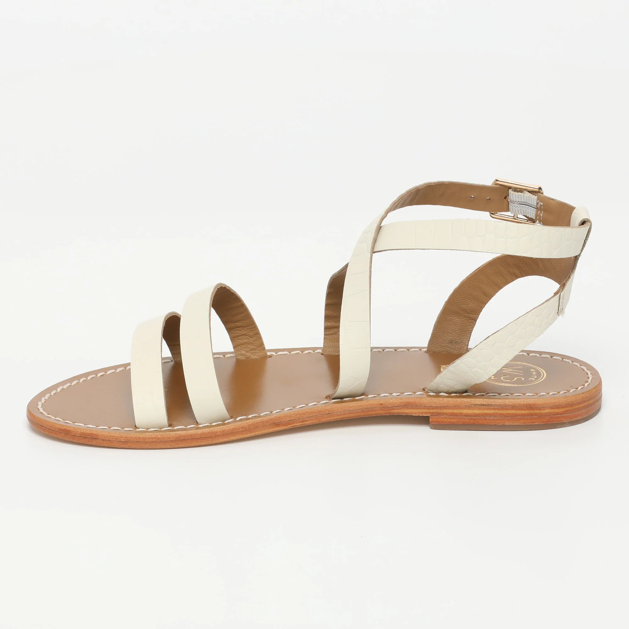 Sandales Lesia - White Croco - Image 3