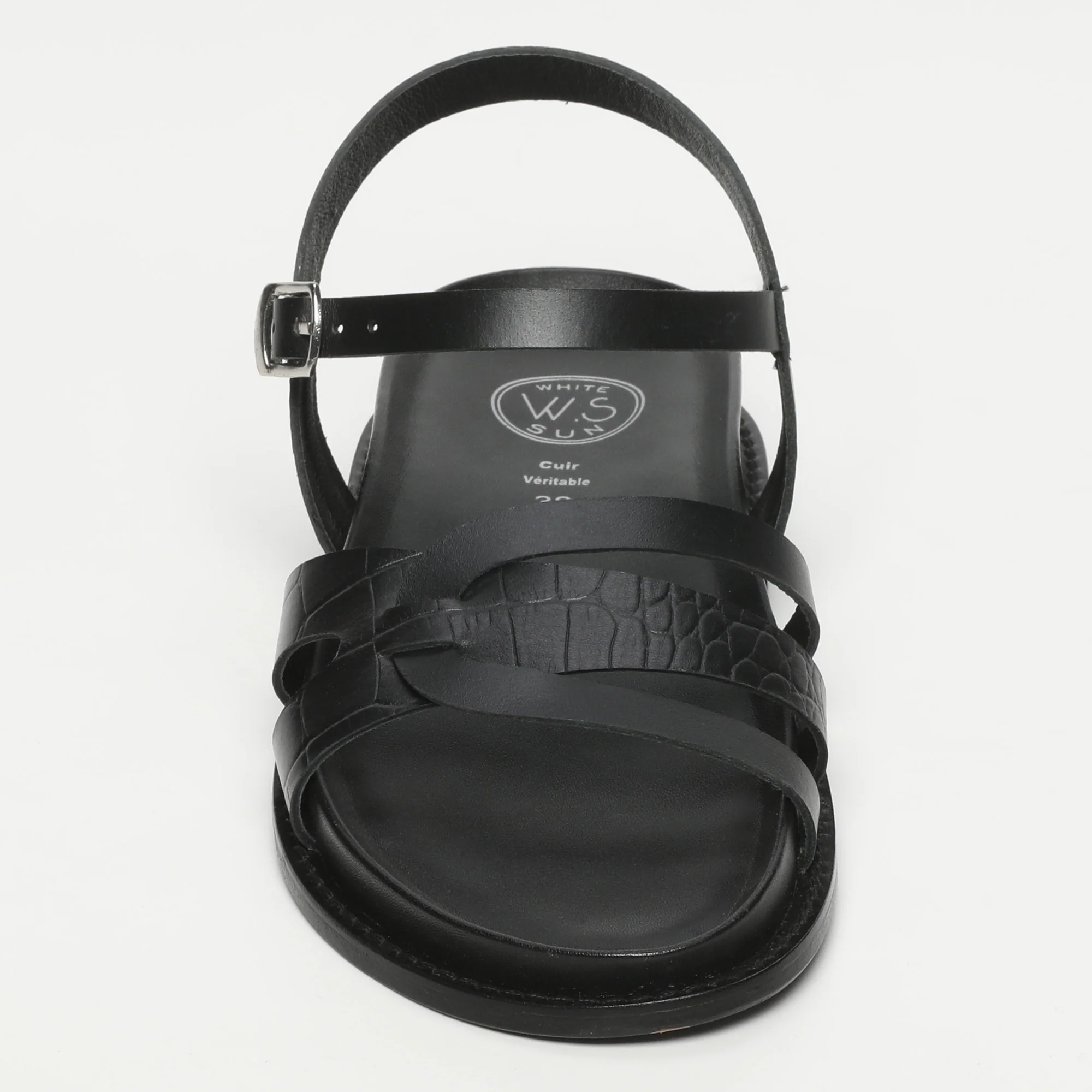 Sandales Lunara - Black Croco - Image 2