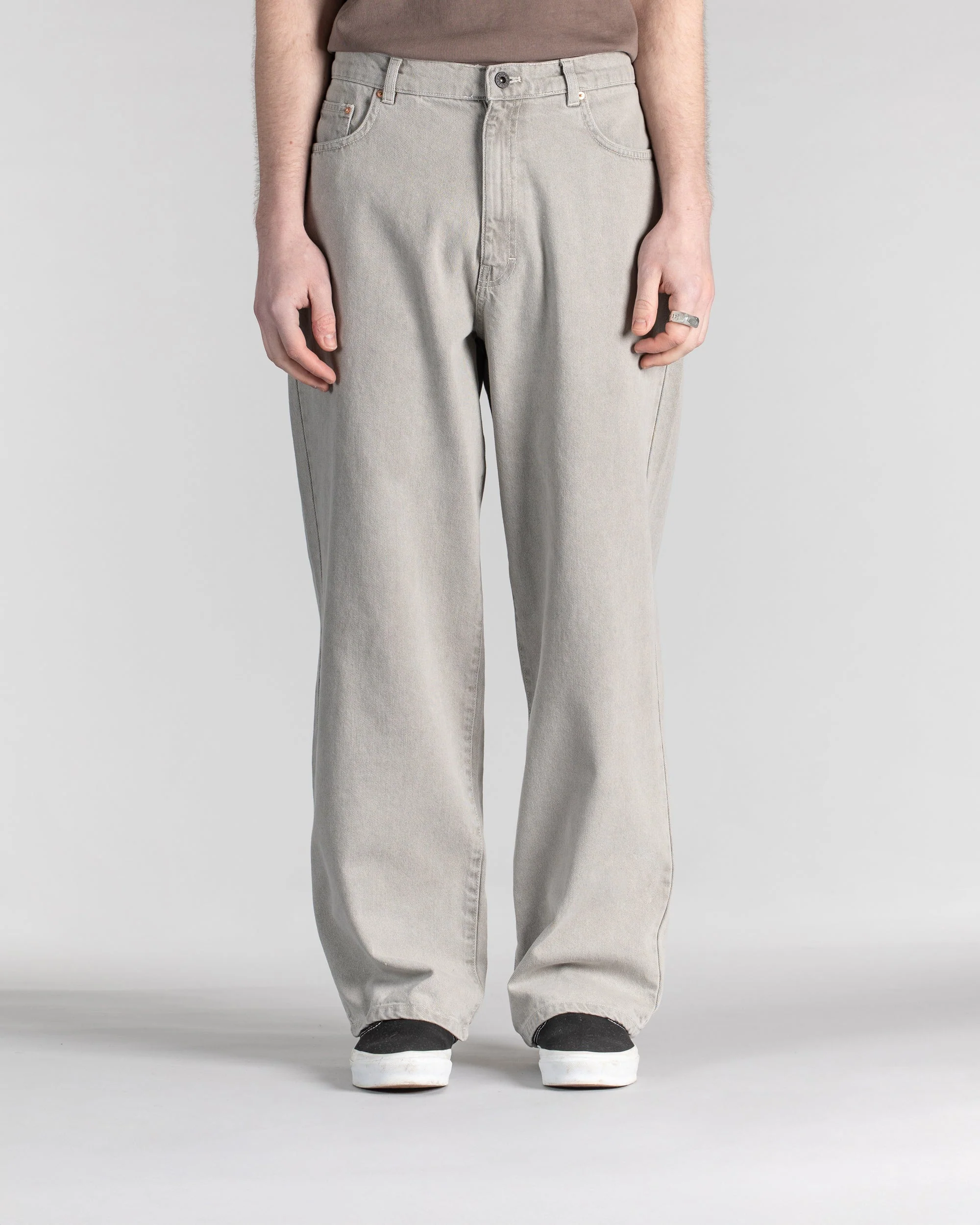 Wide 5 - Faded Grey Denim - Image 2