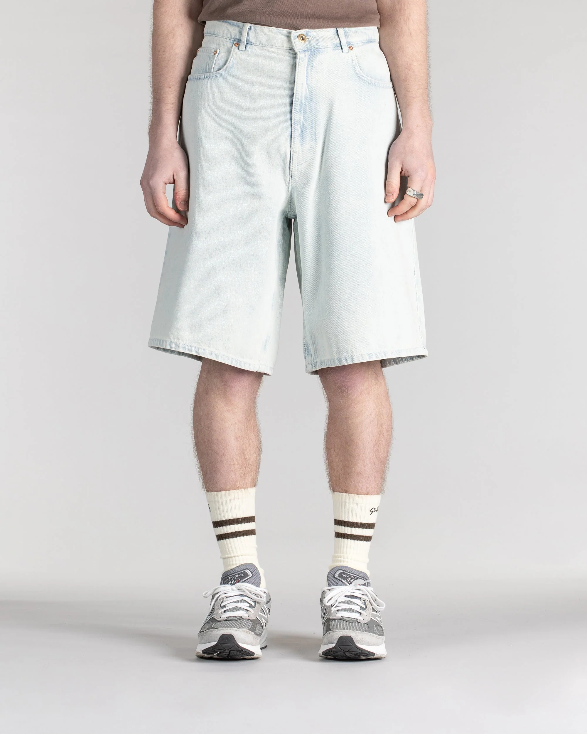 Wide 5 Short - Lite Blue Denim - Image 2