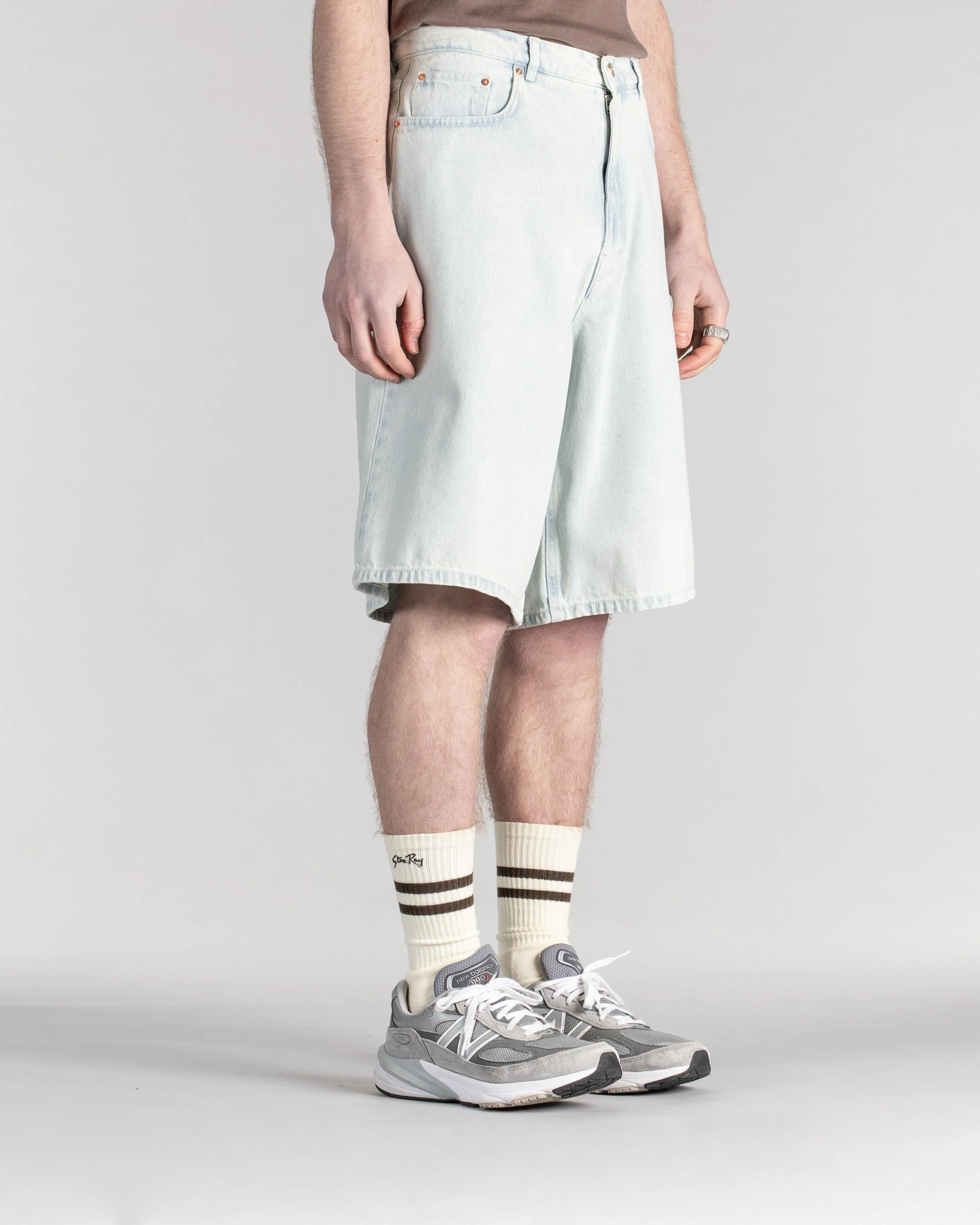 Wide 5 Short - Lite Blue Denim - Image 8
