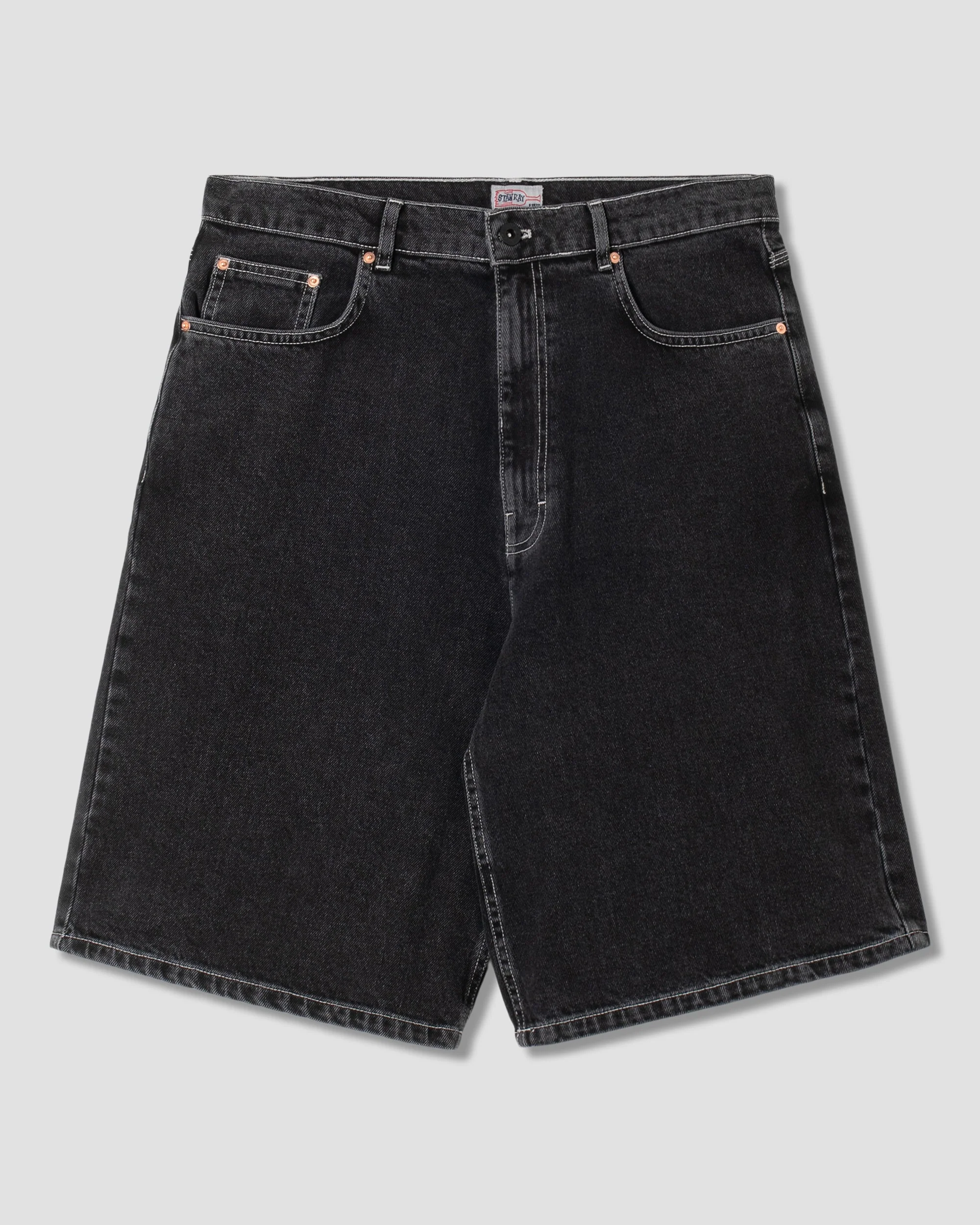 Wide 5 Short - Washed Black - Image 2