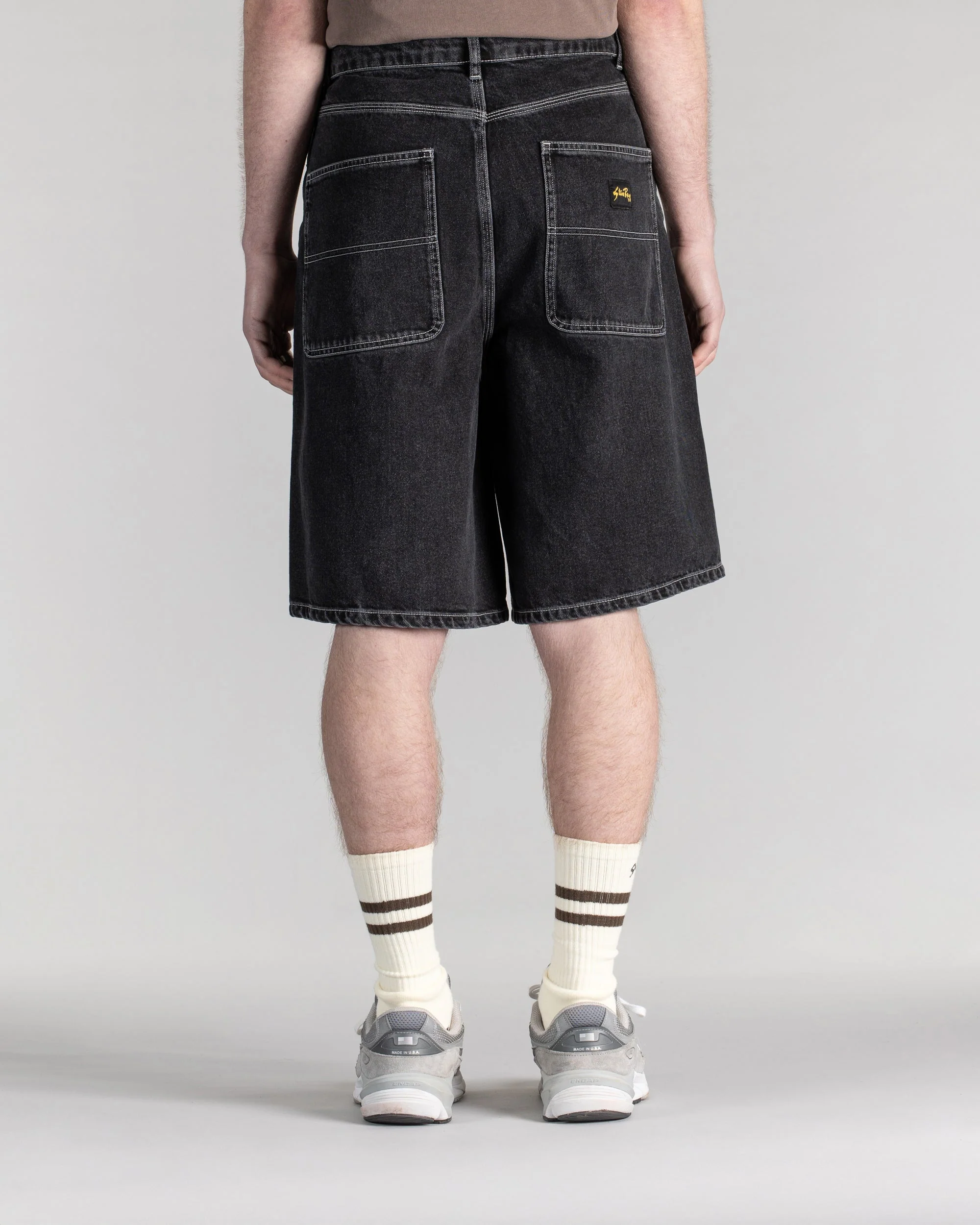 Wide 5 Short - Washed Black - Image 4