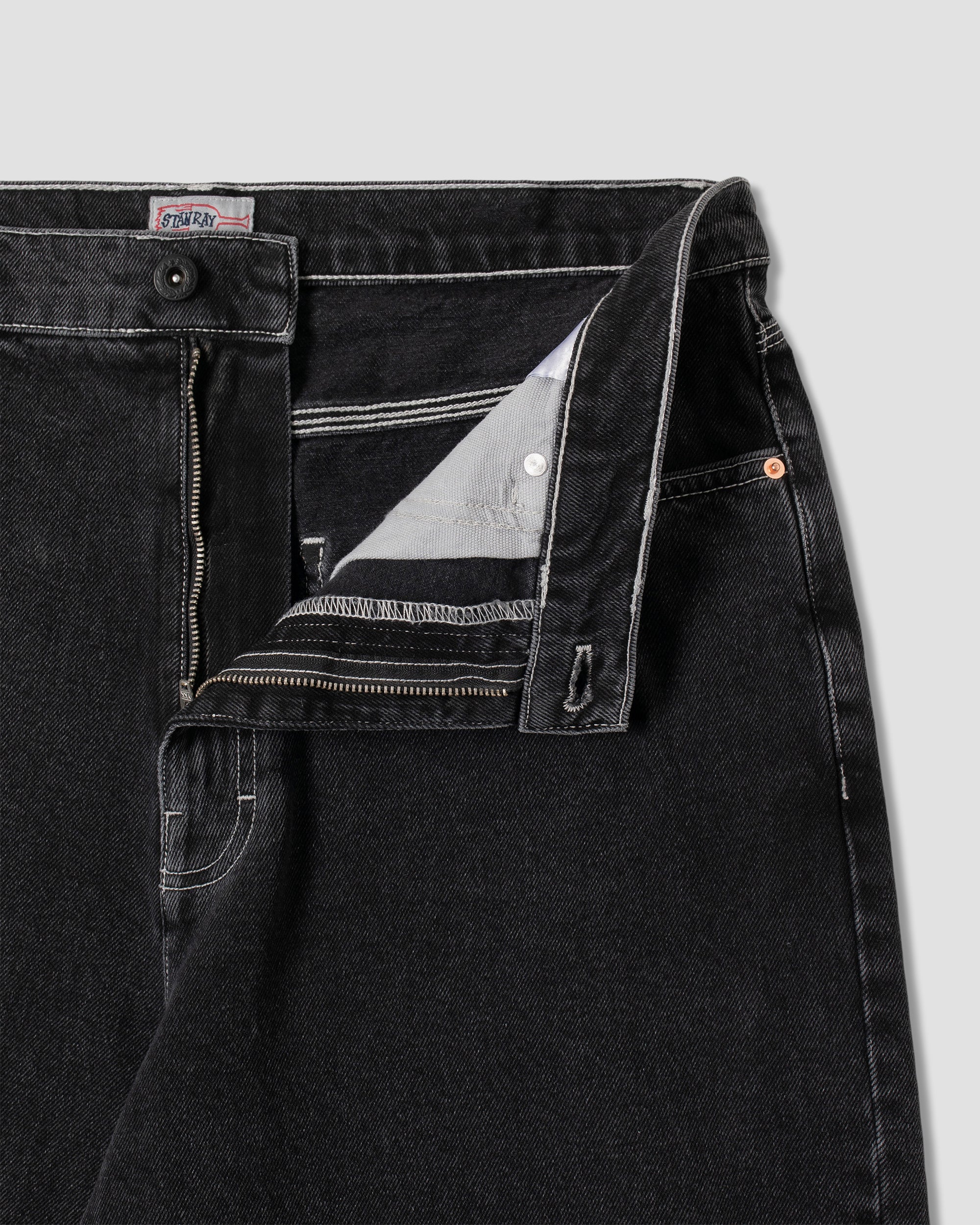 Wide 5 Short - Washed Black - Image 5