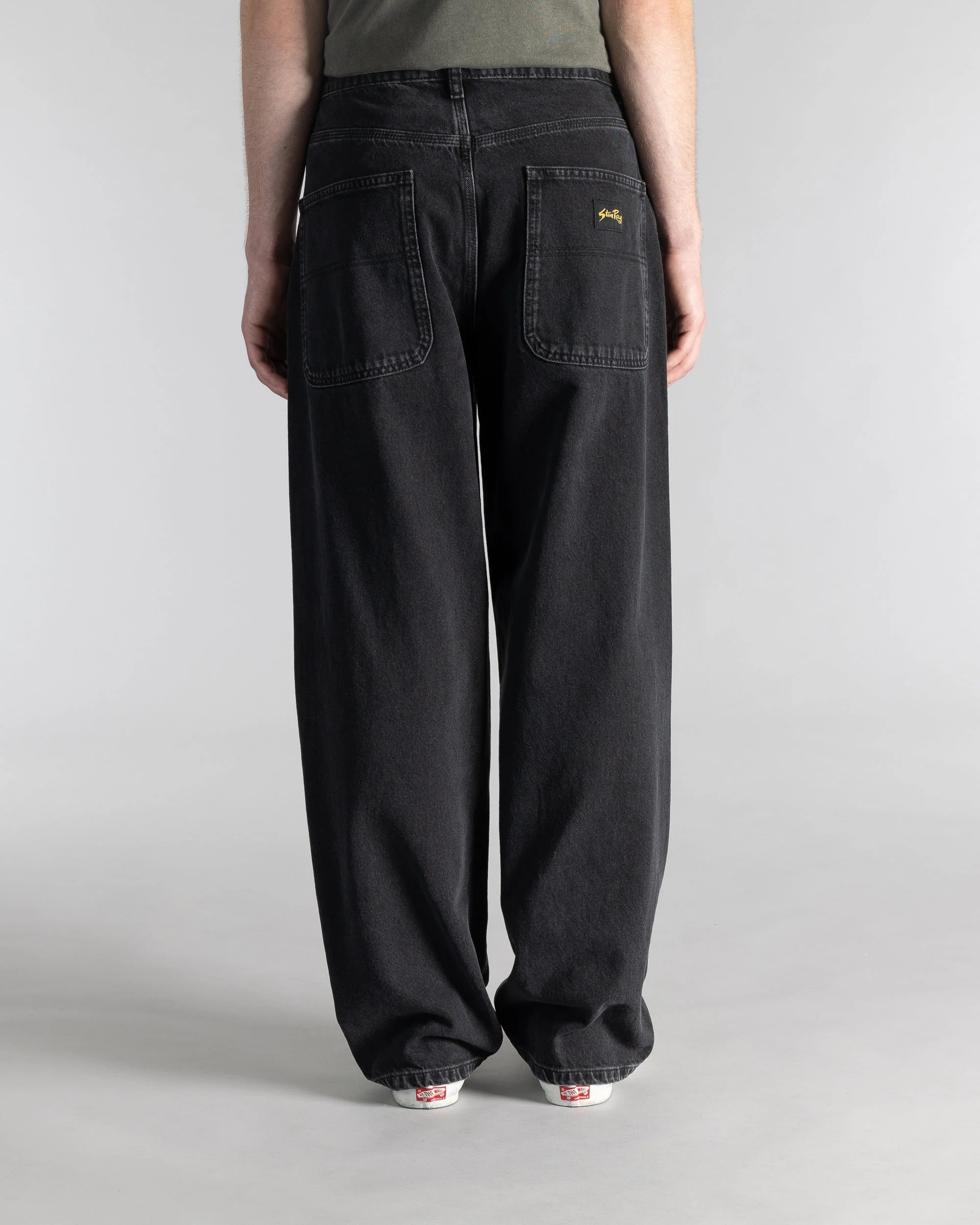 Wide 5 - Stonewashed Black Denim - Image 4