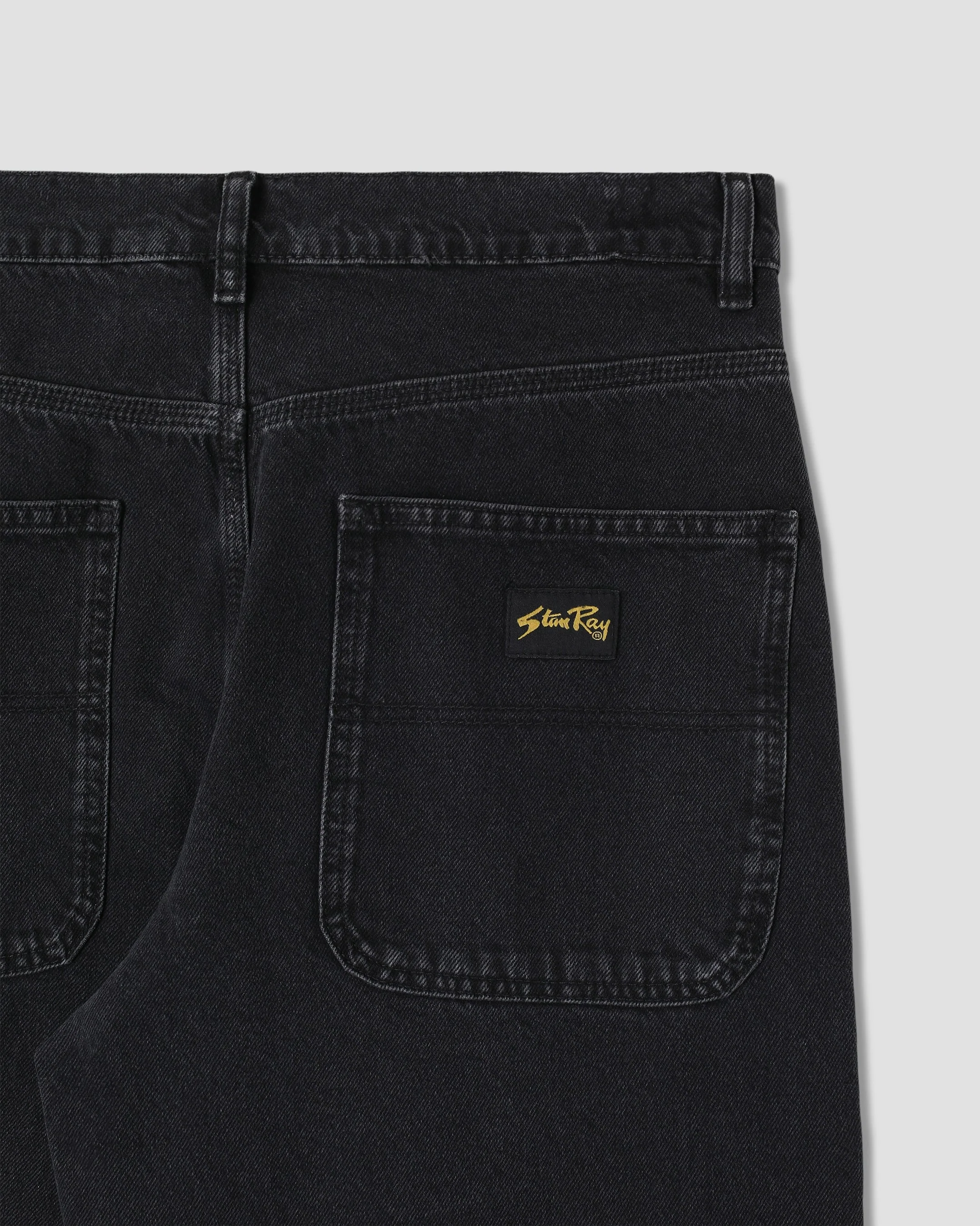 Wide 5 - Stonewashed Black Denim - Image 6