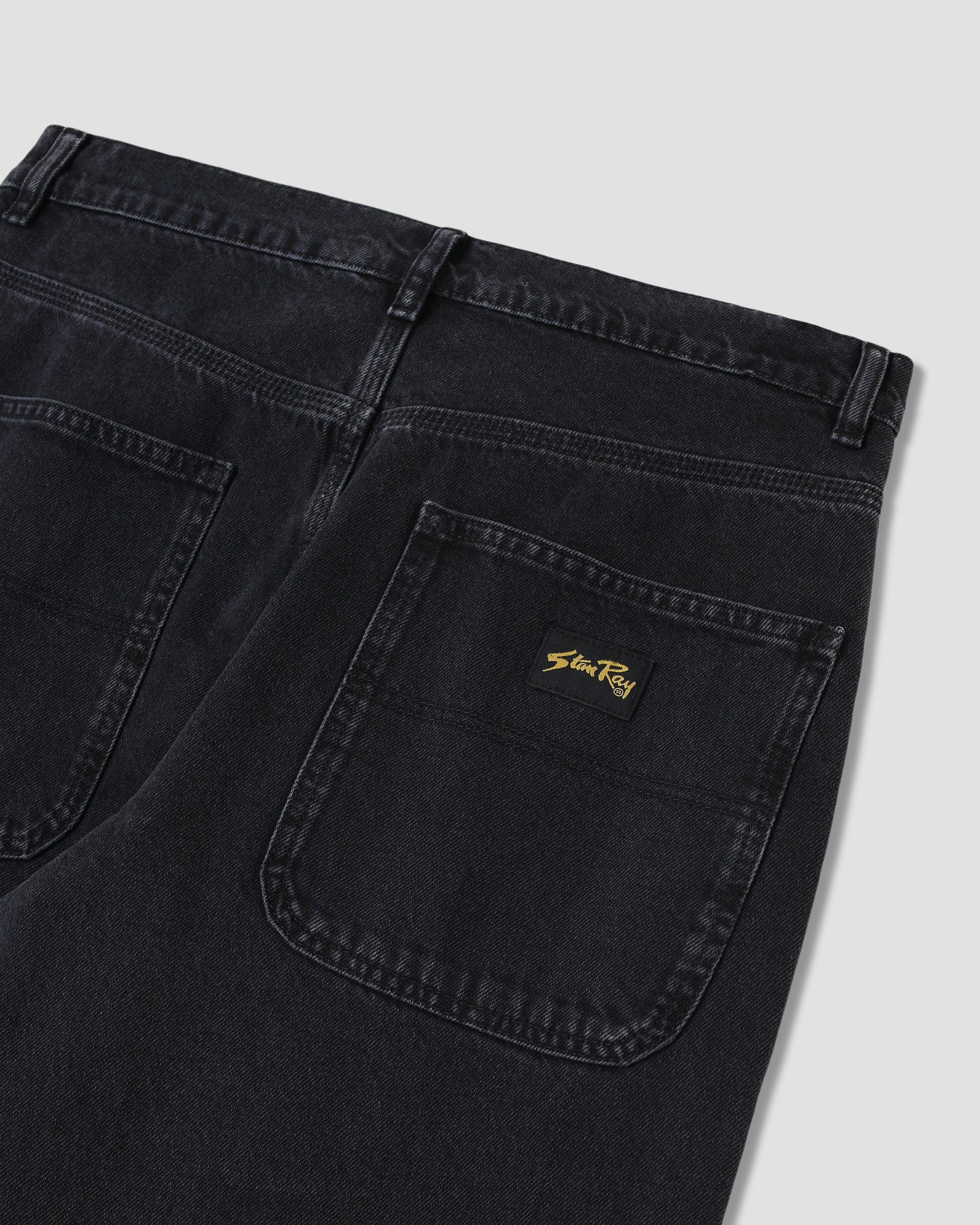 Wide 5 - Stonewashed Black Denim - Image 7