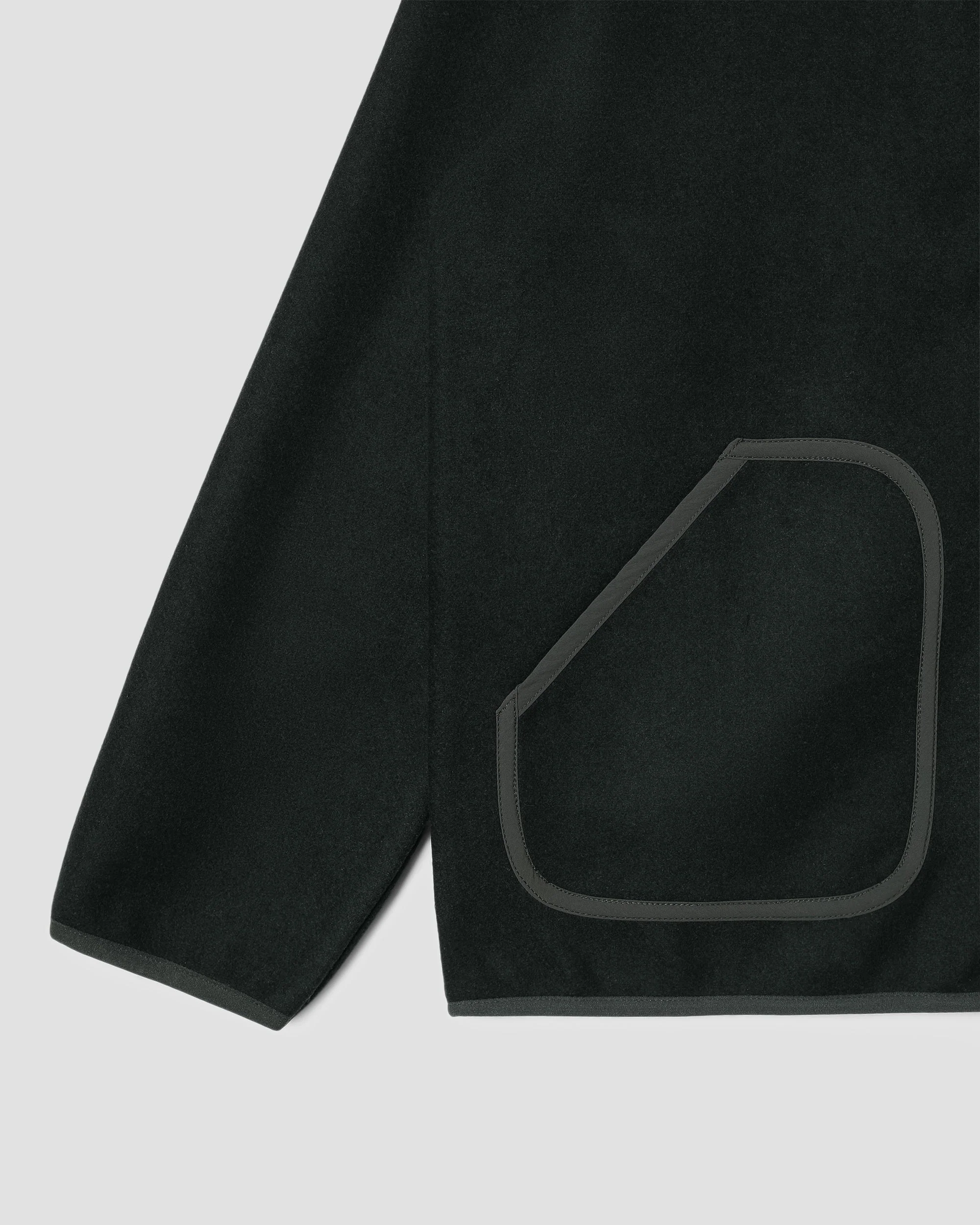 Wool Fleece Cardigan - Botanical Green - Image 5