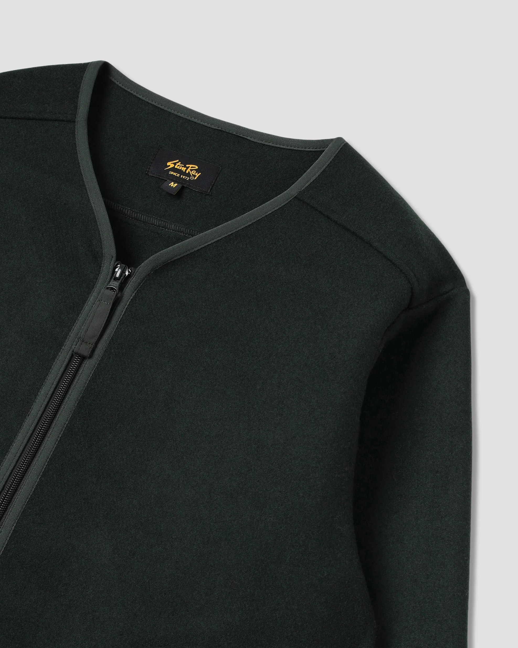 Wool Fleece Cardigan - Botanical Green - Image 6