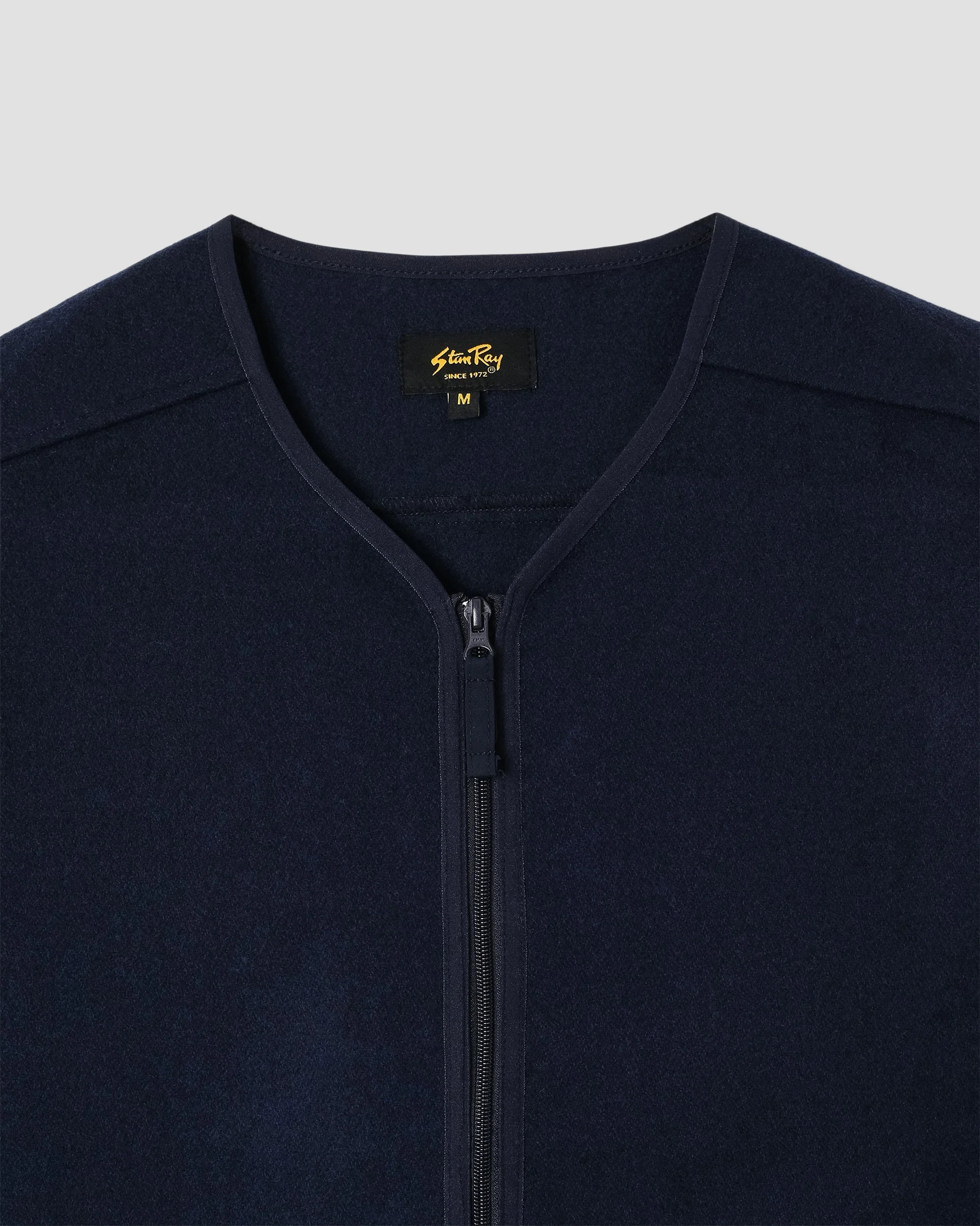 Wool Fleece Cardigan - Navy Heather - Image 4