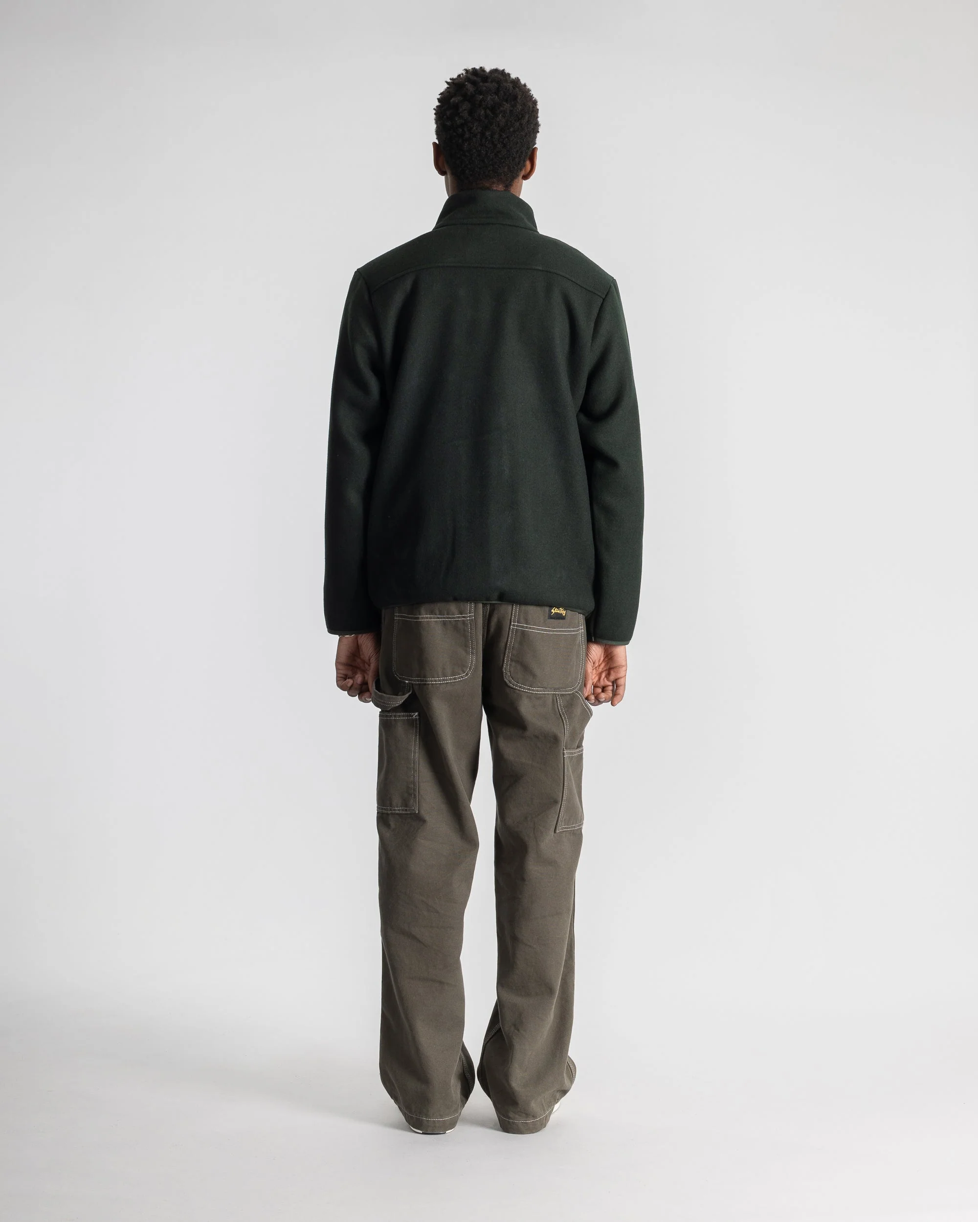 Wool Fleece Jacket - Botanical Green - Image 7
