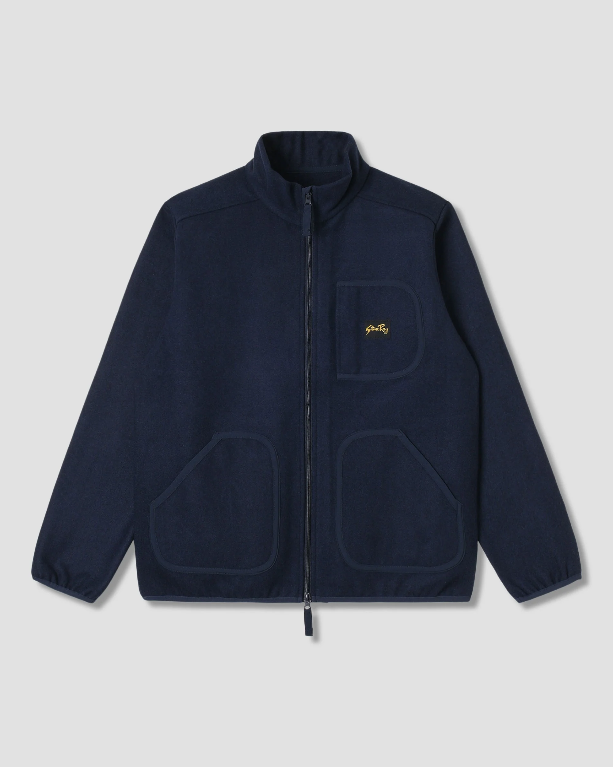 Wool Fleece Jacket - Navy Heather - Image 2