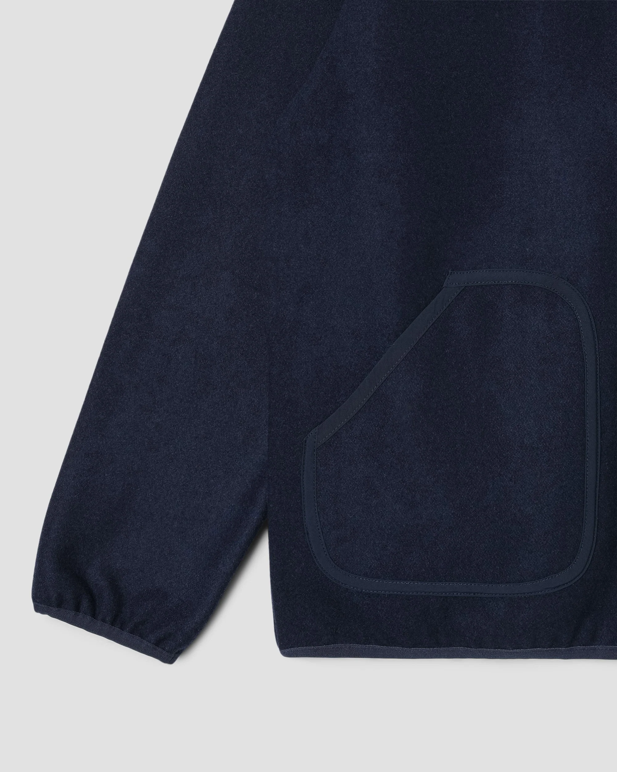 Wool Fleece Jacket - Navy Heather - Image 5