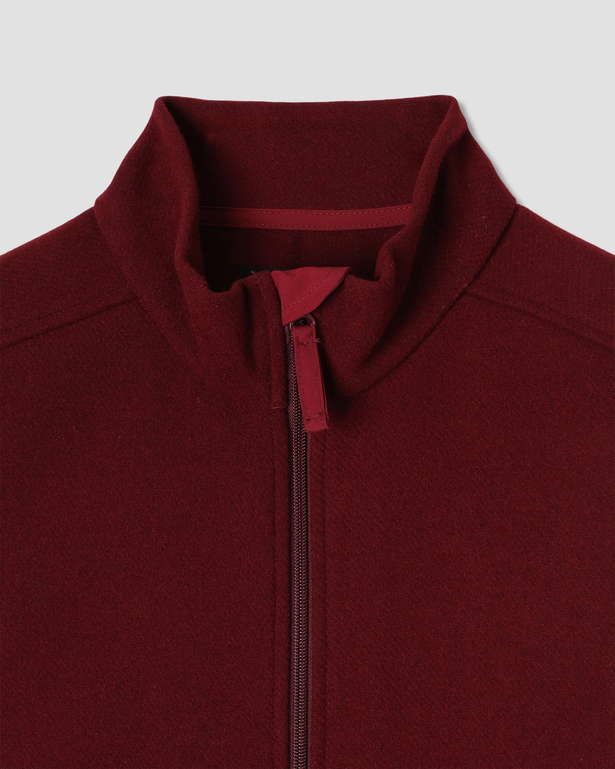 Wool Fleece Vest - Dark Red Heather - Image 3