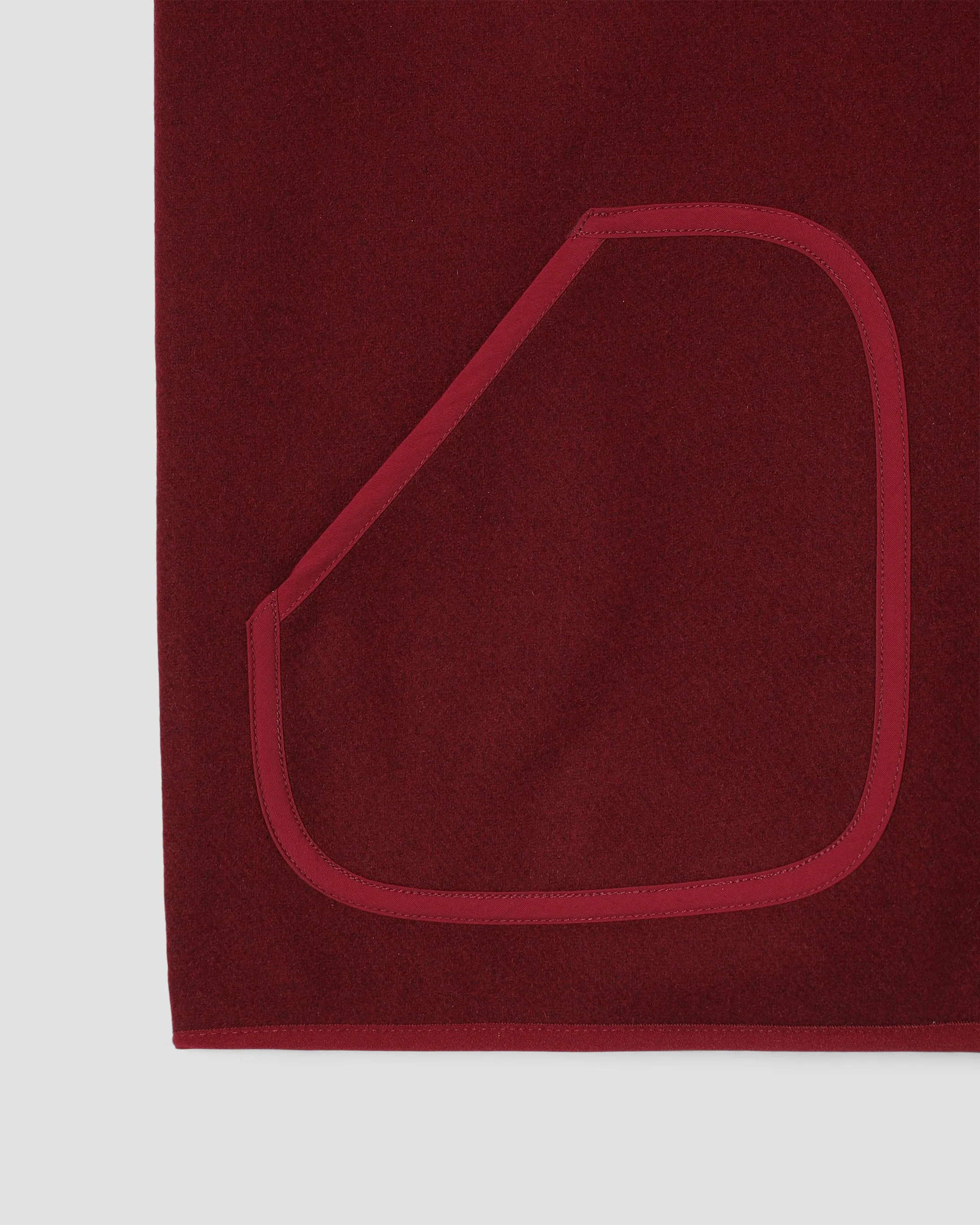 Wool Fleece Vest - Dark Red Heather - Image 4