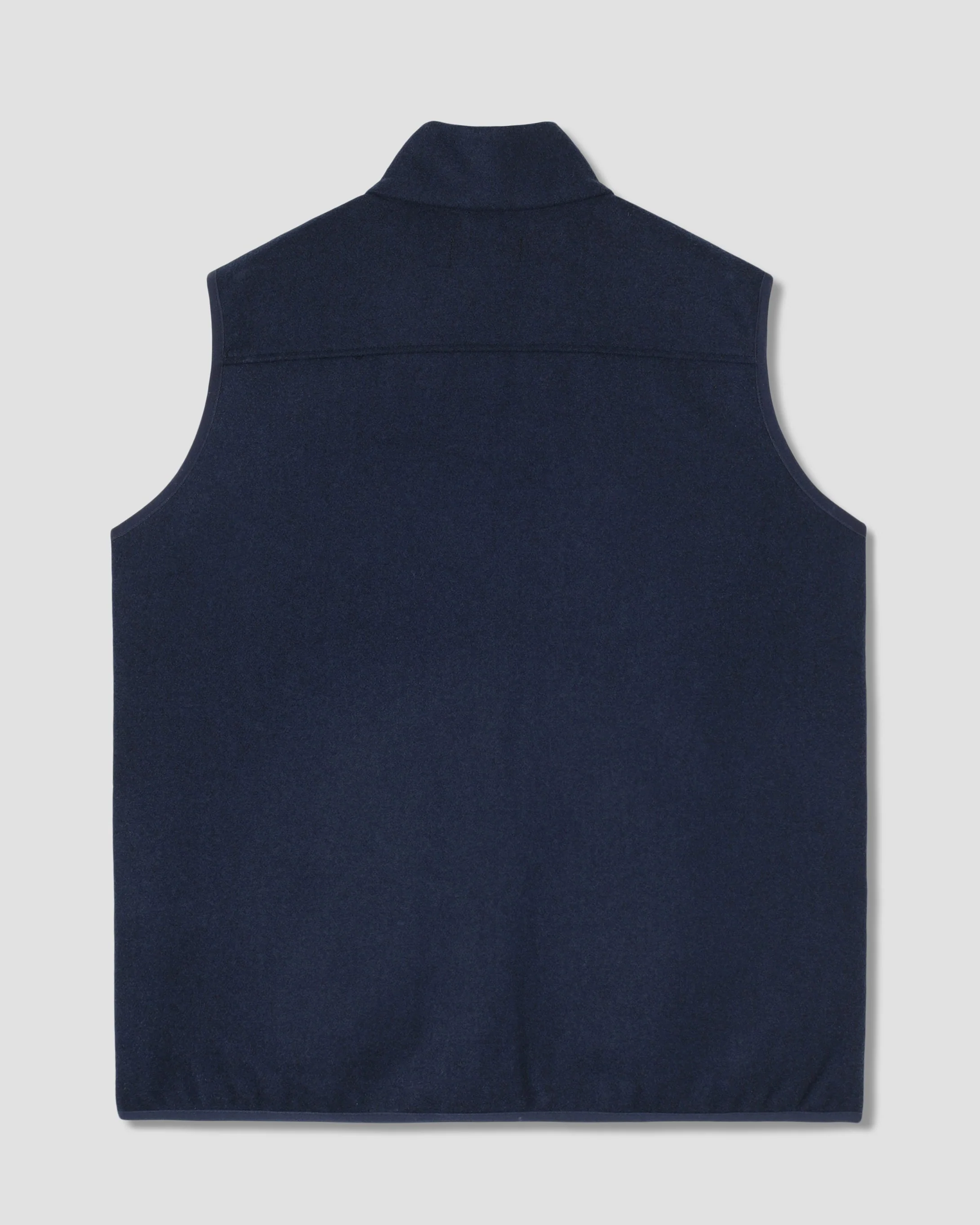 Wool Fleece Vest - Navy Heather - Image 2