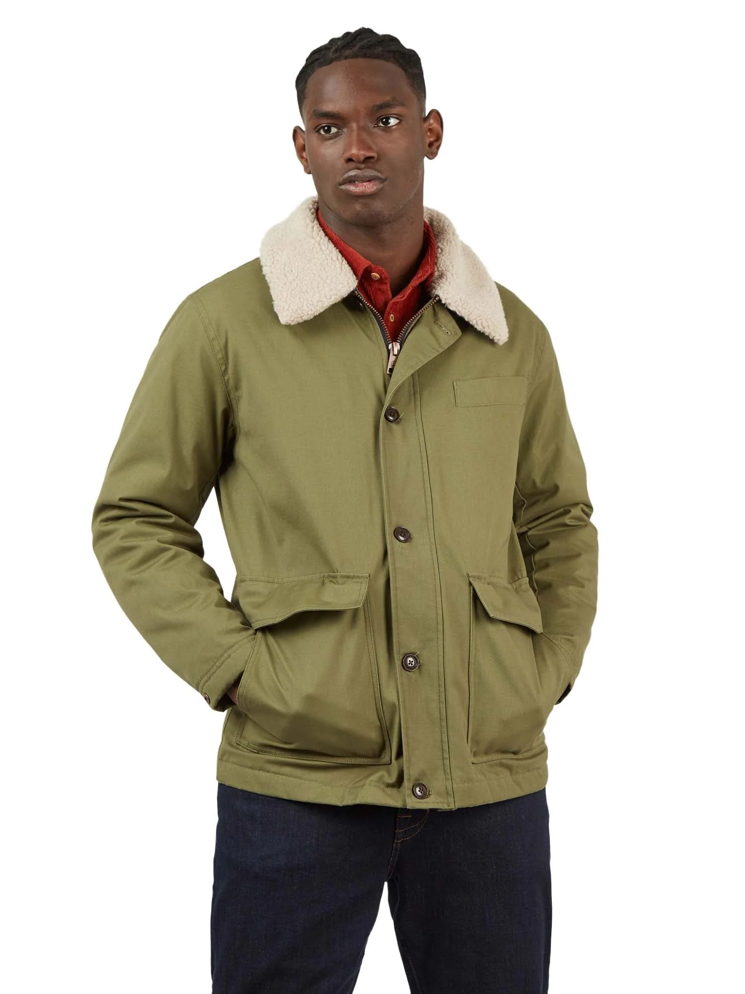 Veste De Manteau Travailleur - Kaki
