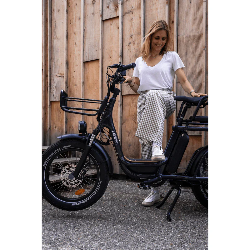 Yuvy 2 - Vélo Électrique Biplace Cargo Compact - Image 19