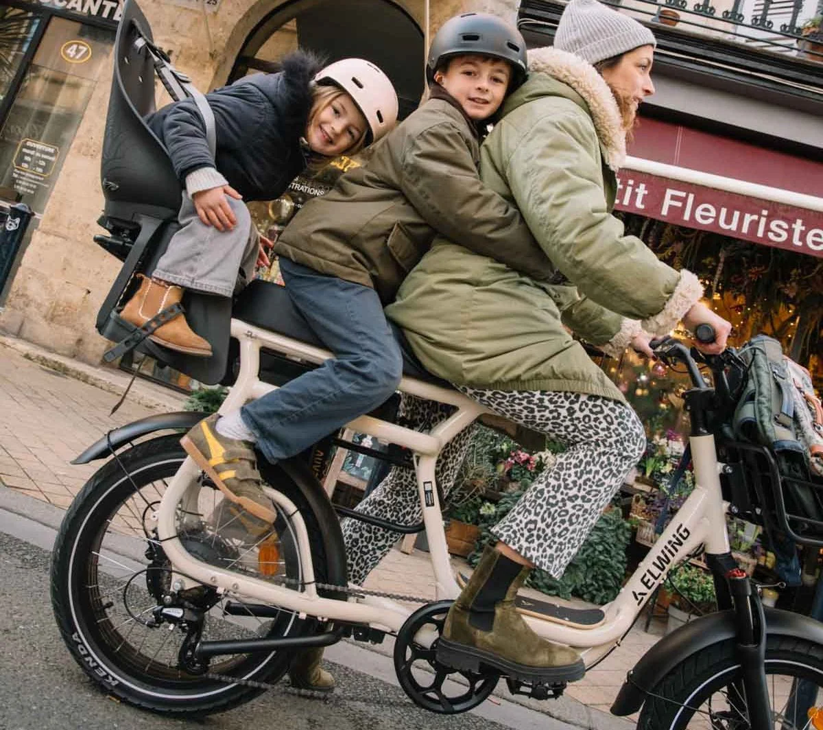 Yuvy 2 - Vélo Électrique Biplace Cargo Compact - Image 2