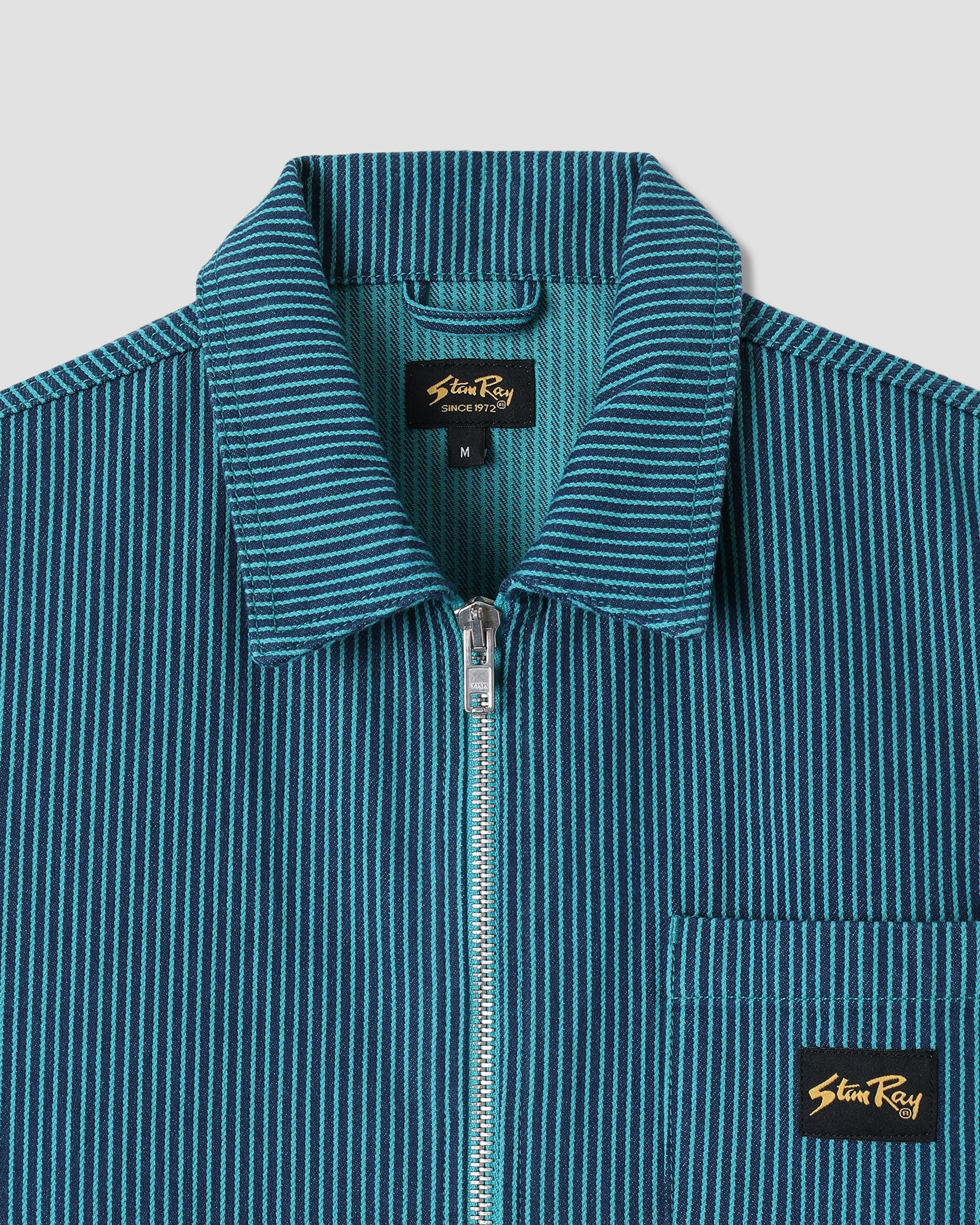 Zip Shirt - Blue/Teal Hickory - Image 4
