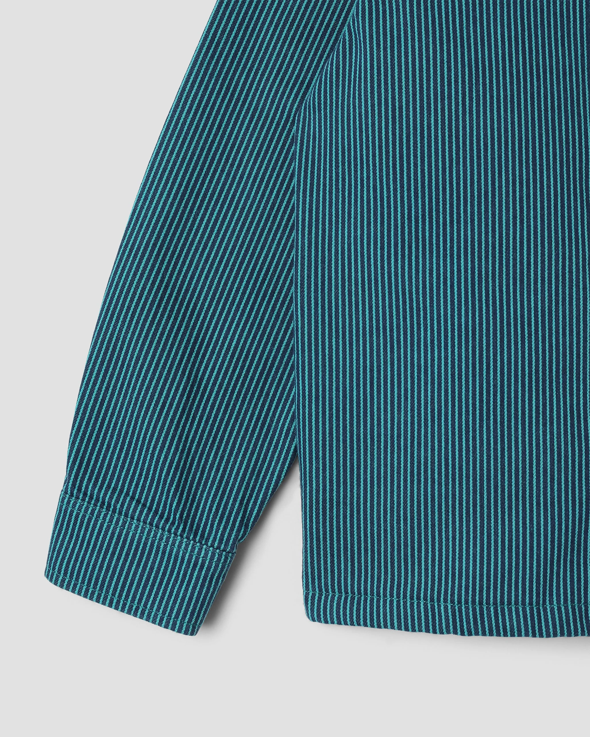 Zip Shirt - Blue/Teal Hickory - Image 5