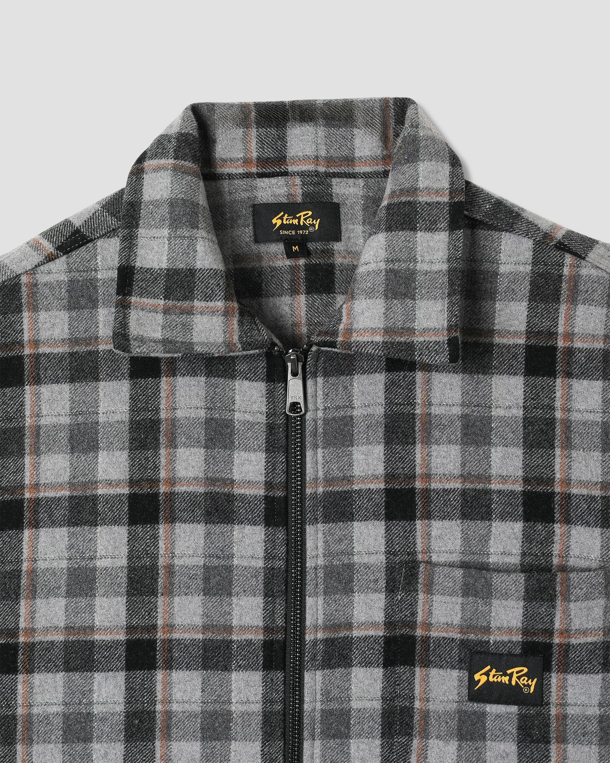 Zip Shirt - Charcoal Plaid - Image 4