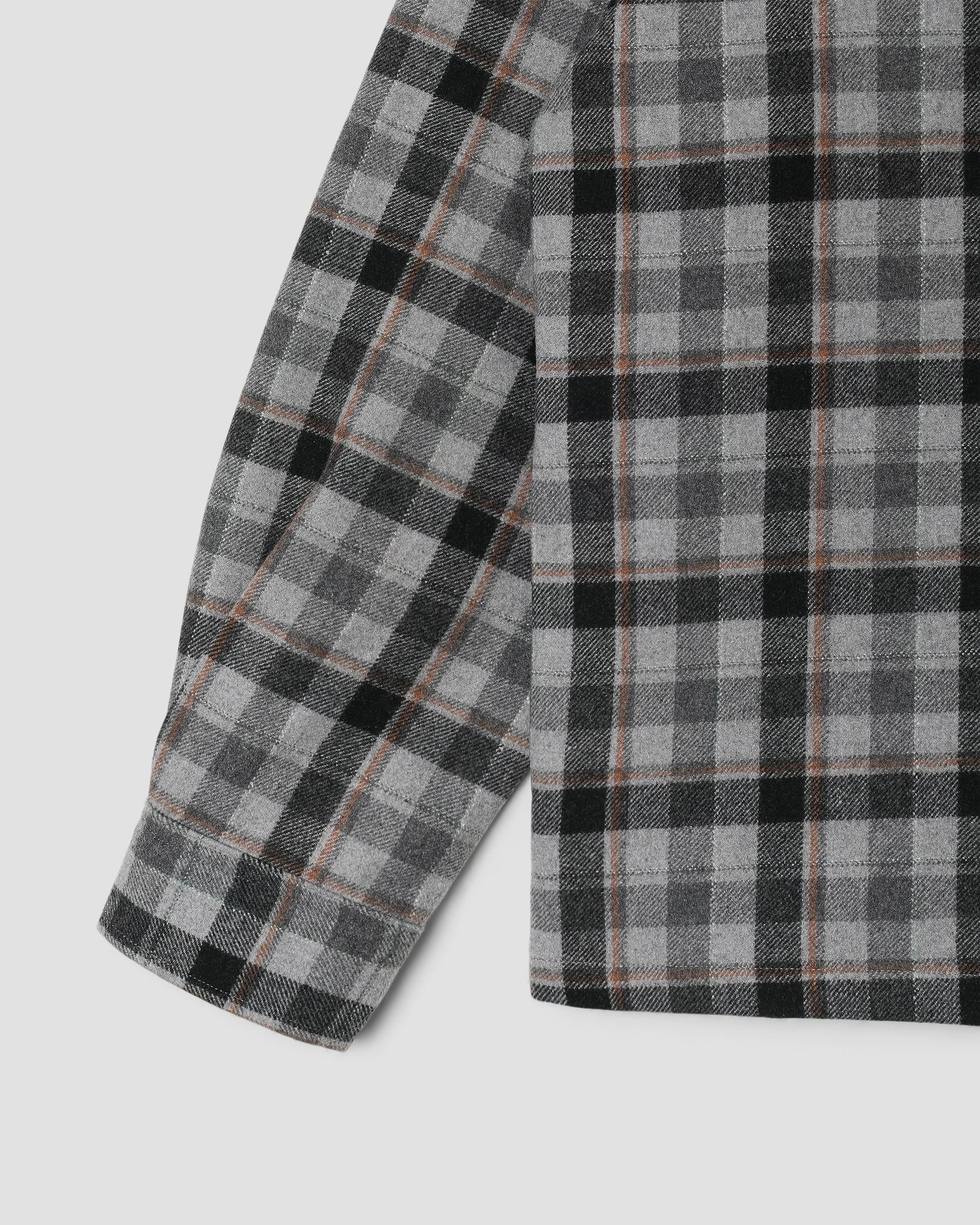 Zip Shirt - Charcoal Plaid - Image 5