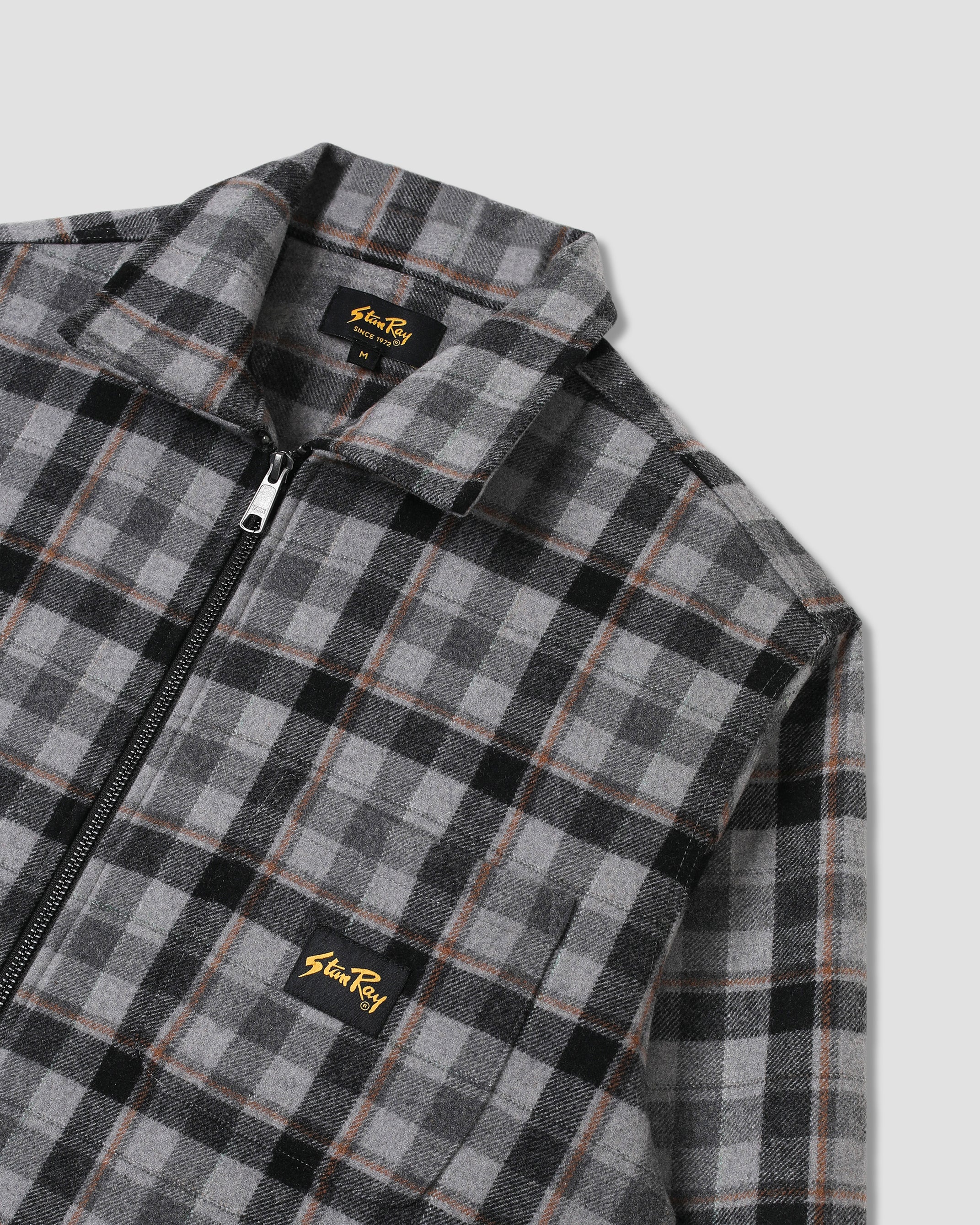Zip Shirt - Charcoal Plaid - Image 6
