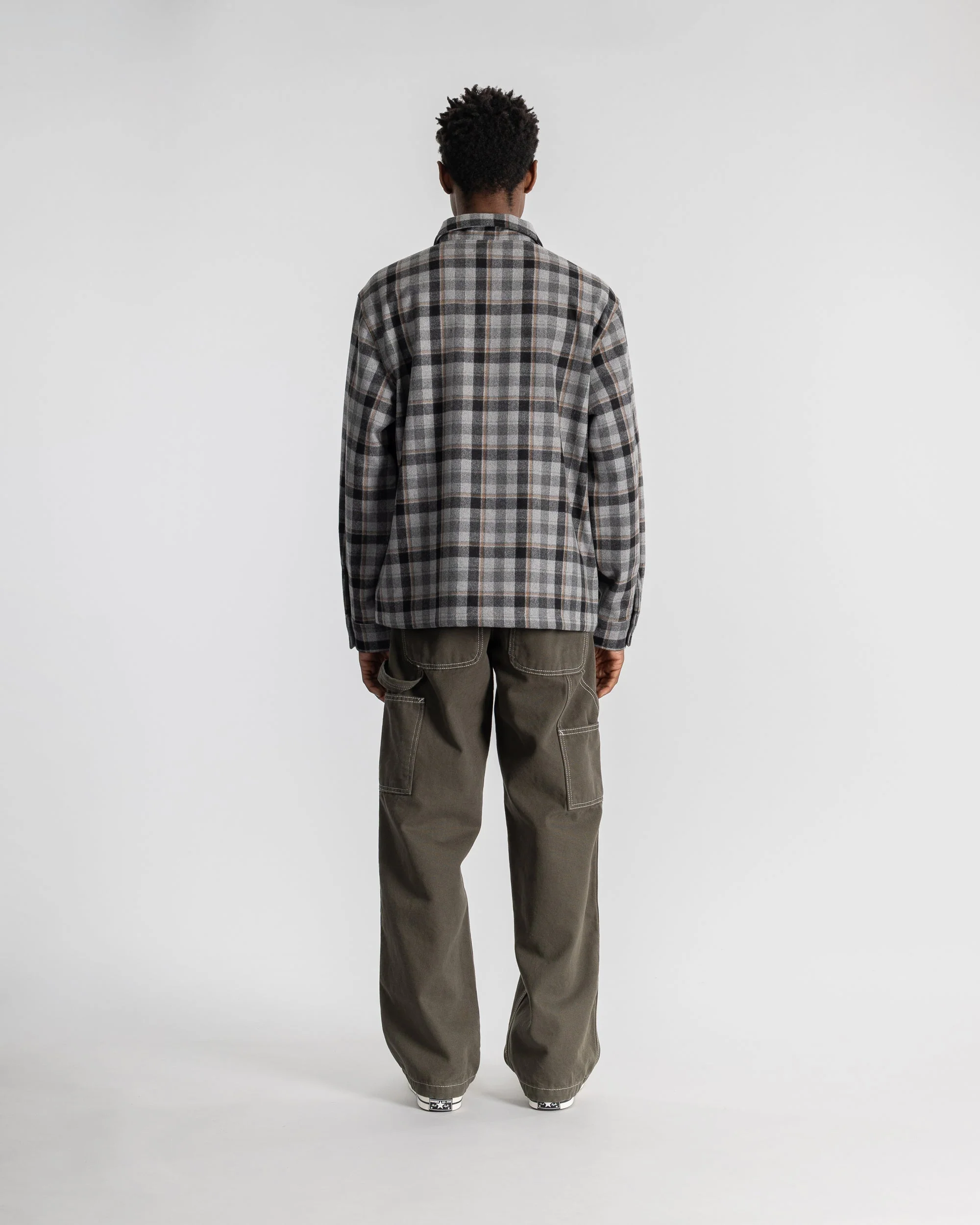 Zip Shirt - Charcoal Plaid - Image 7