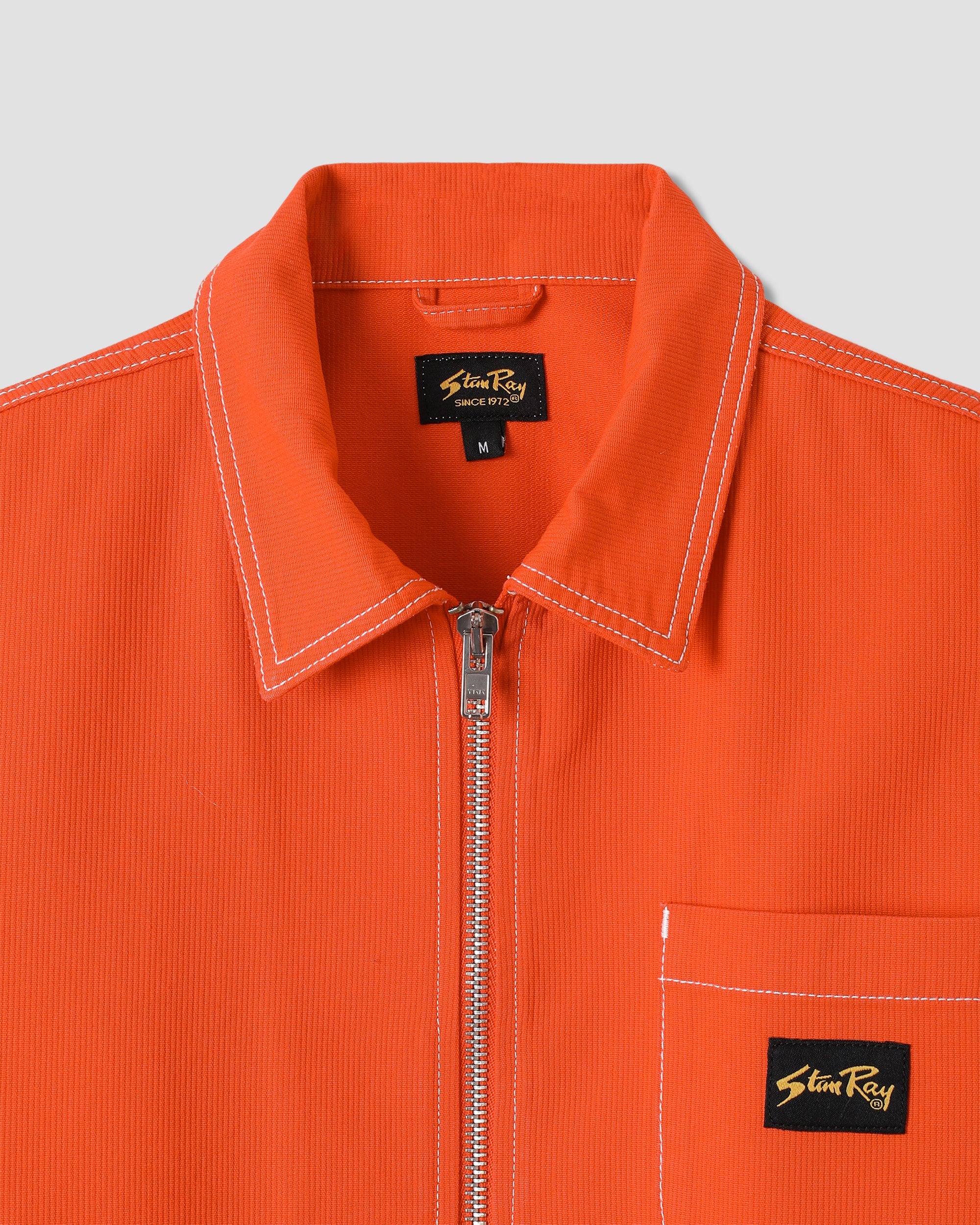 Zip Shirt - Faded Red Bedford - Image 3