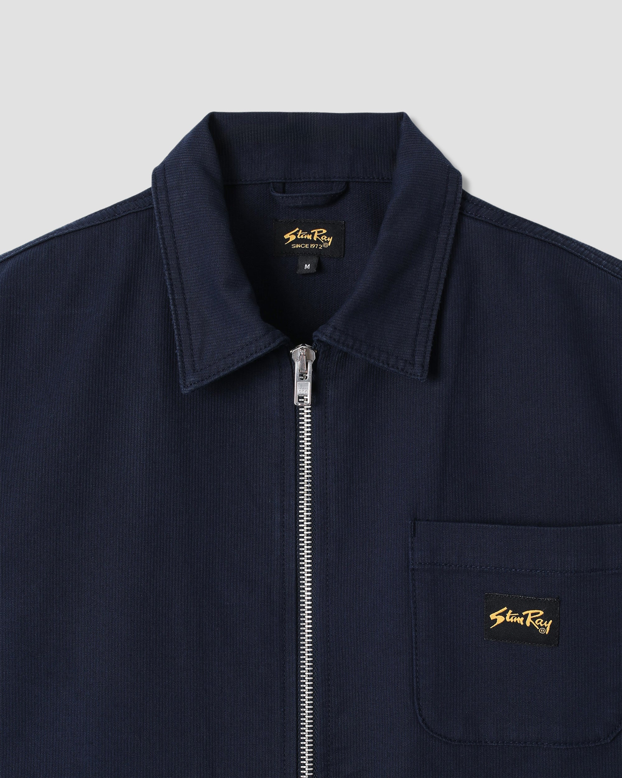 Zip Shirt - Navy Bedford - Image 4