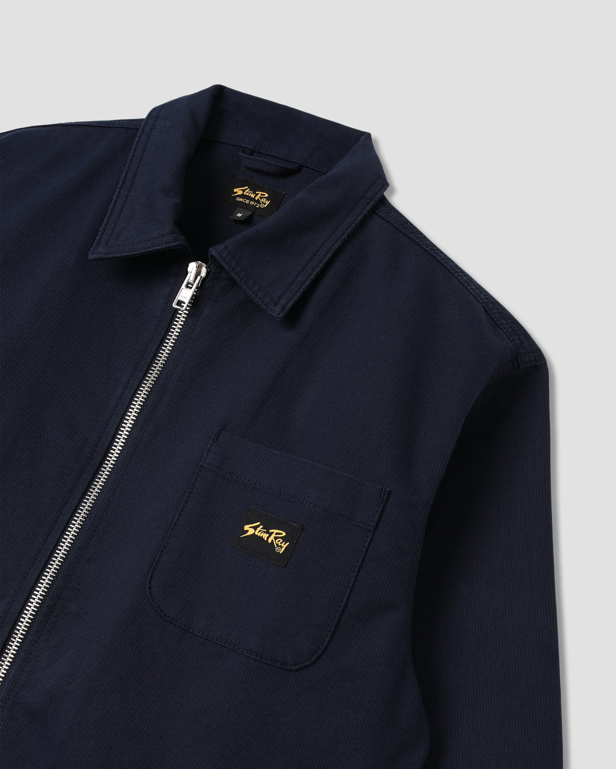 Zip Shirt - Navy Bedford - Image 6