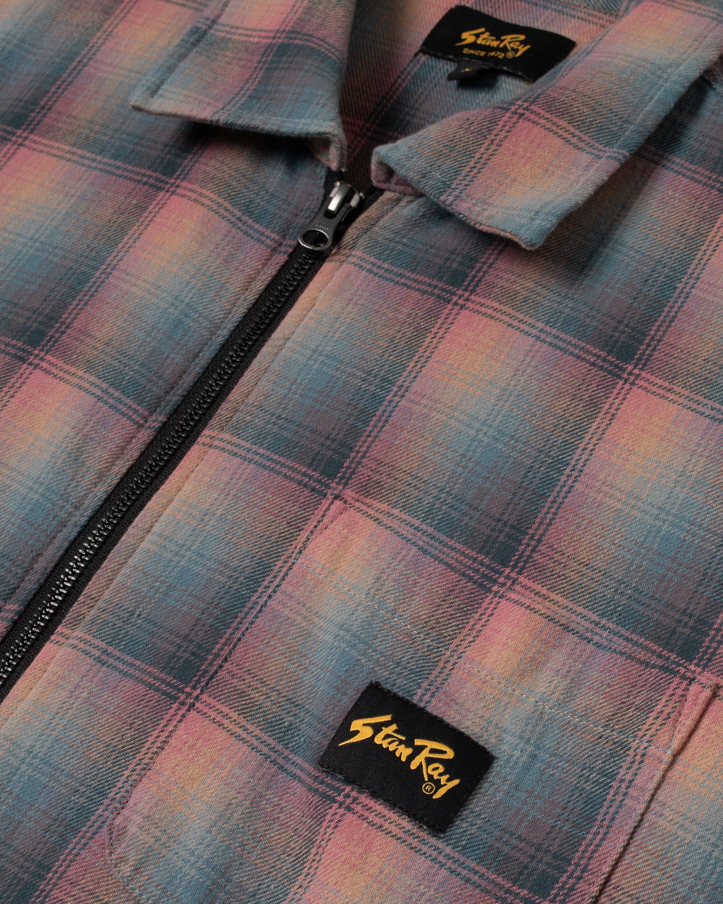 Zip Shirt - Pink/Teal Plaid - Image 7