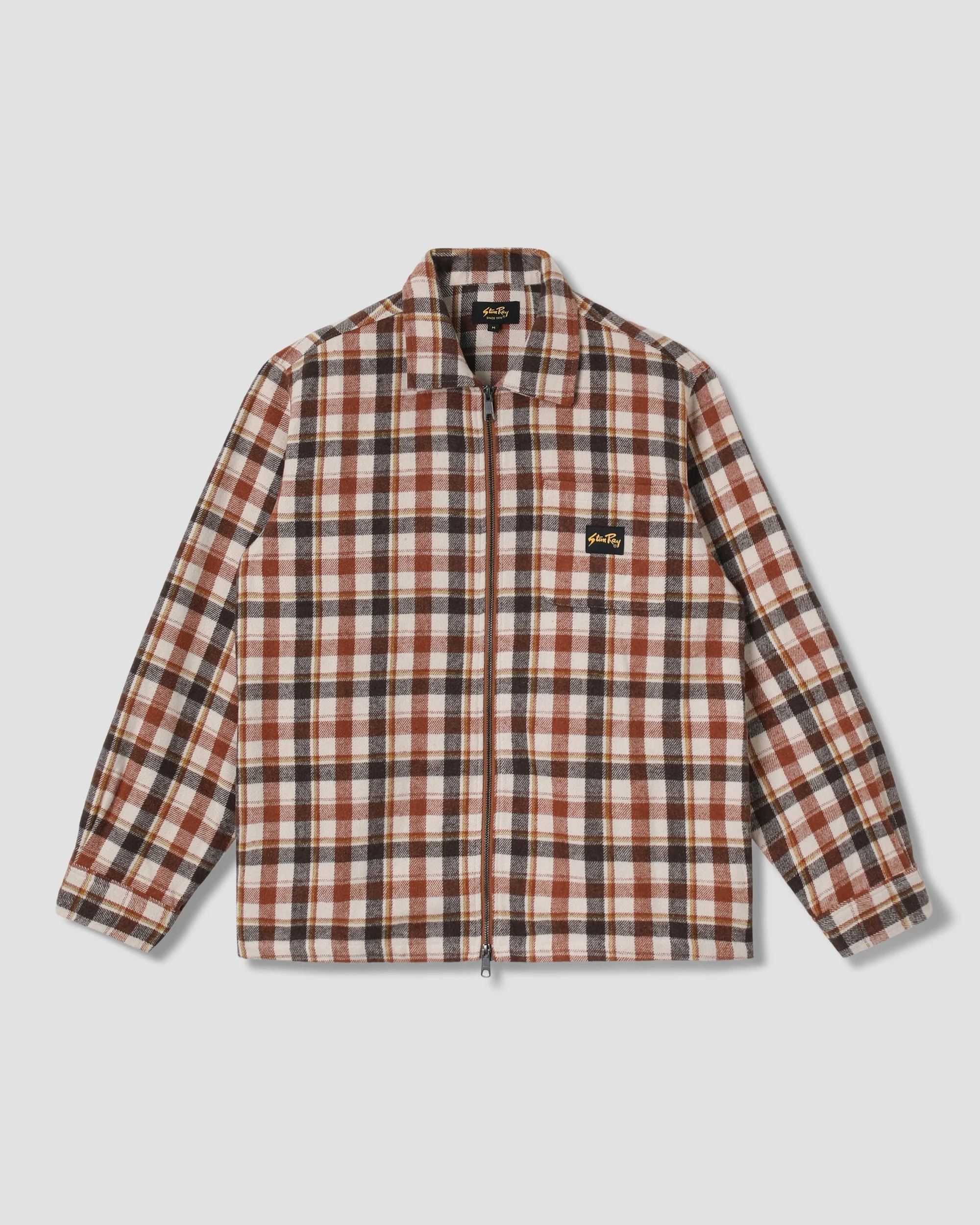 Zip Shirt - Tan Plaid - Image 2