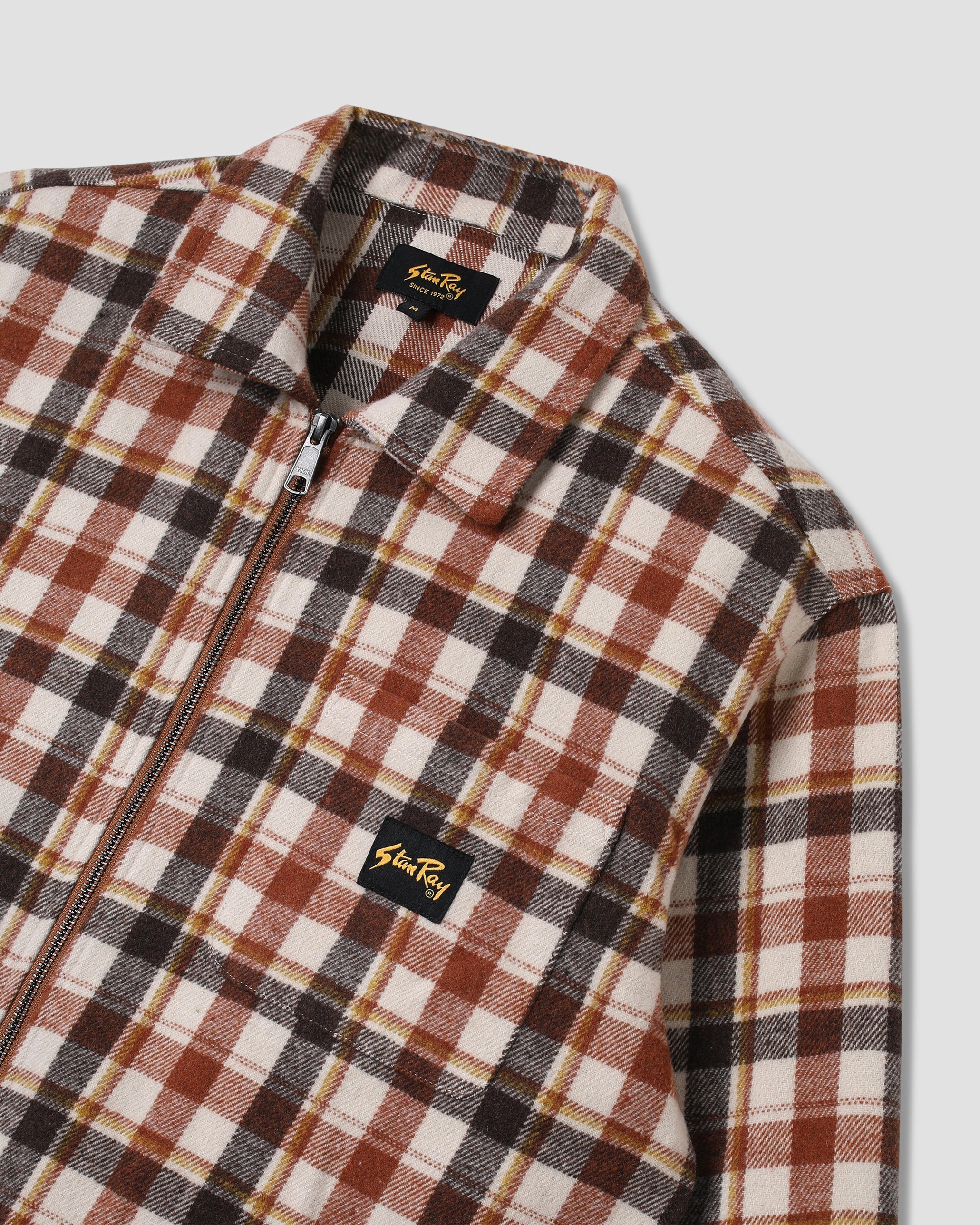 Zip Shirt - Tan Plaid - Image 6